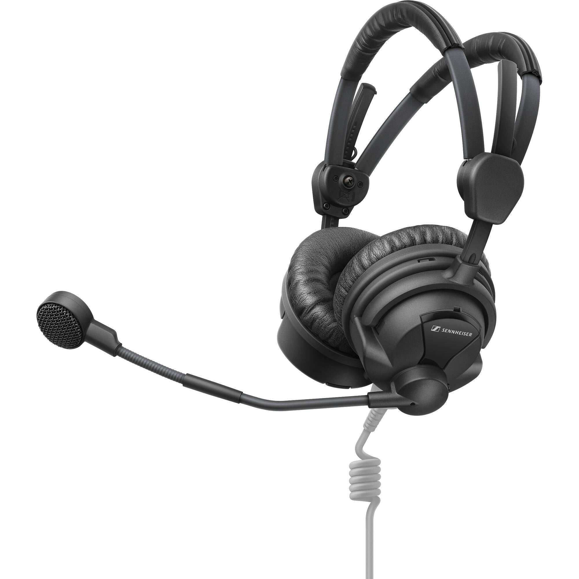 Sennheiser HMD 26 Dual-Ear On-Ear Broadcast Headset with Dynamic Microphone (No Cable)