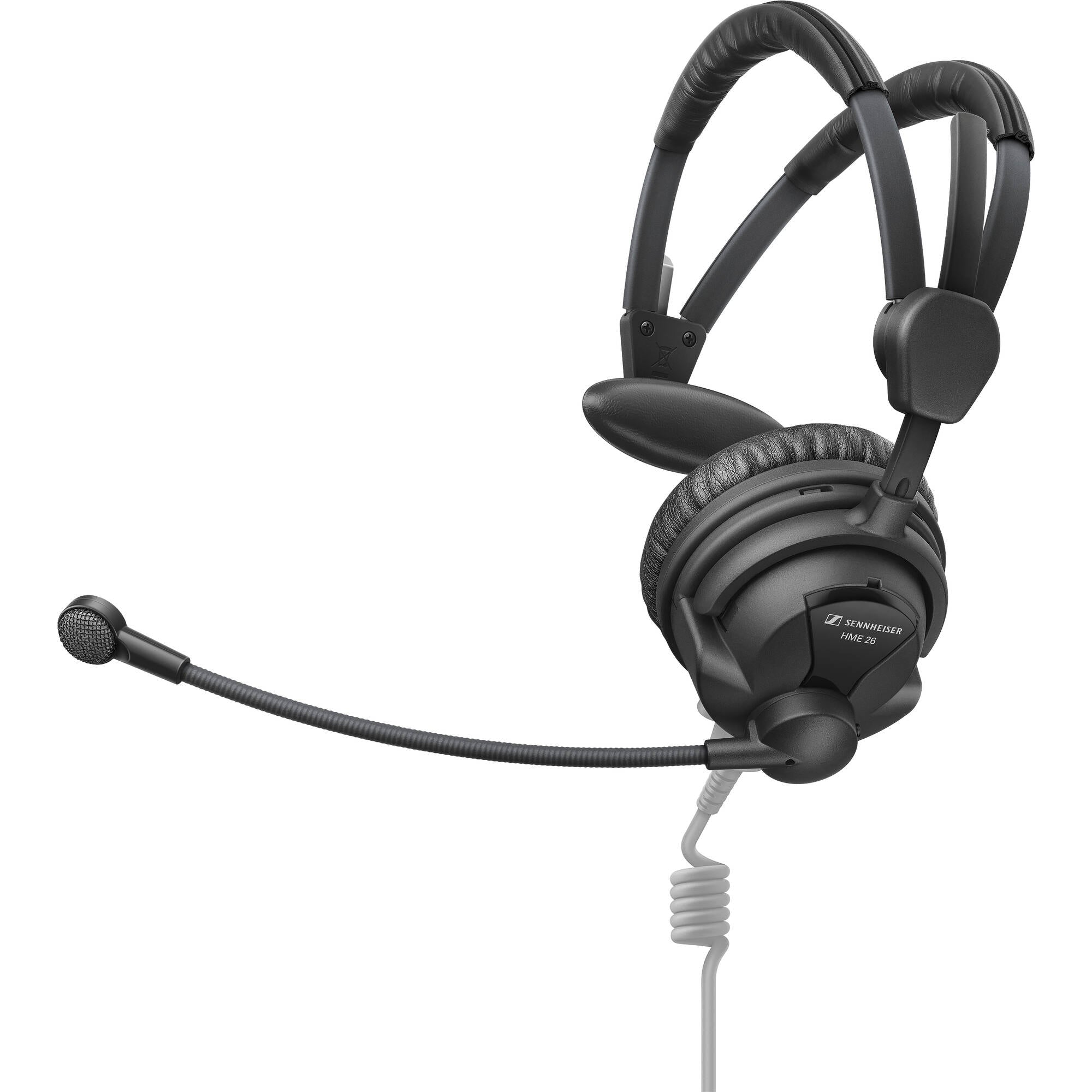 Sennheiser HME 26 S Single-Ear On-Ear Broadcast Headset with Condenser Microphone (No Cable)