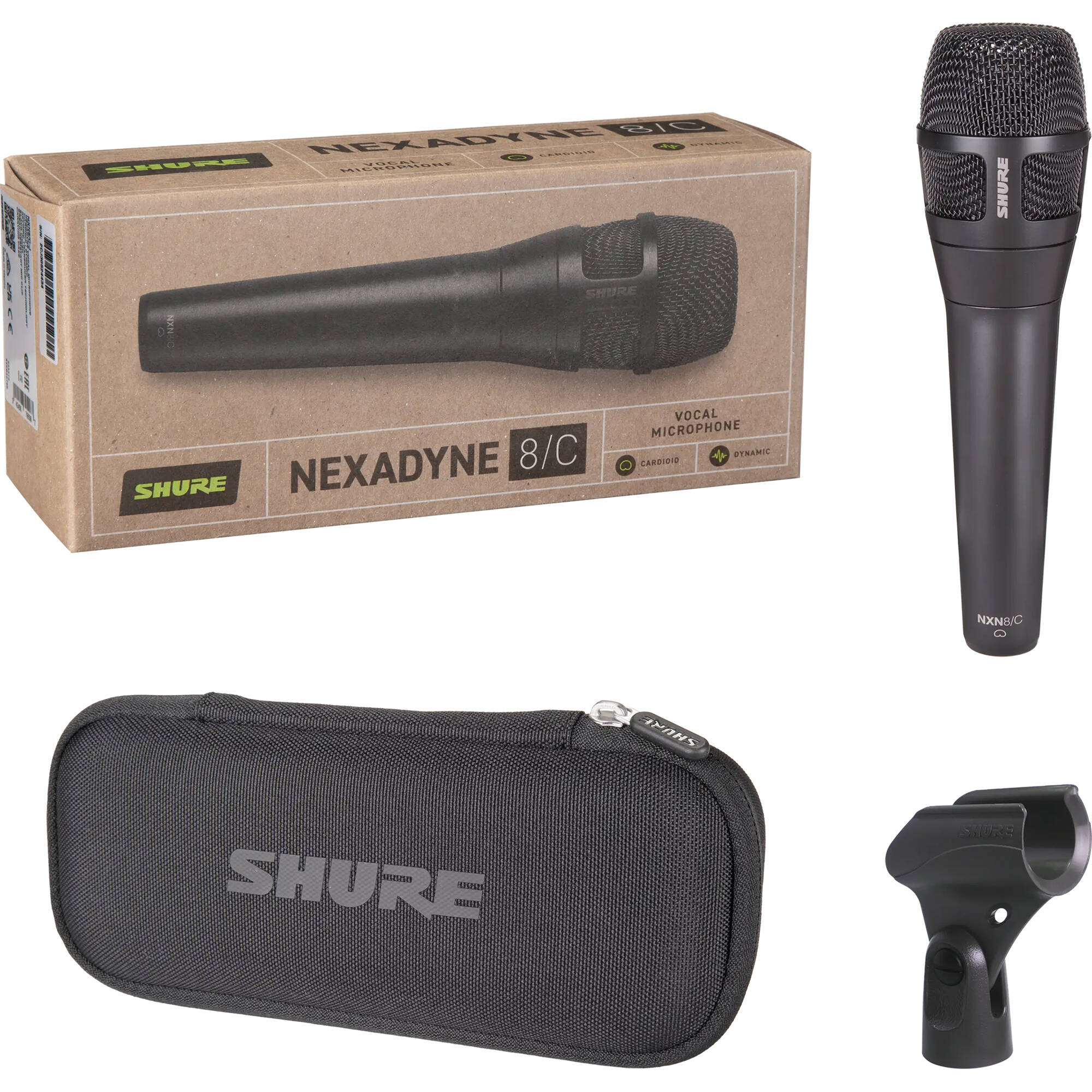 Shure Nexadyne 8/C Cardioid Revonic Handheld Vocal Microphone (Black)