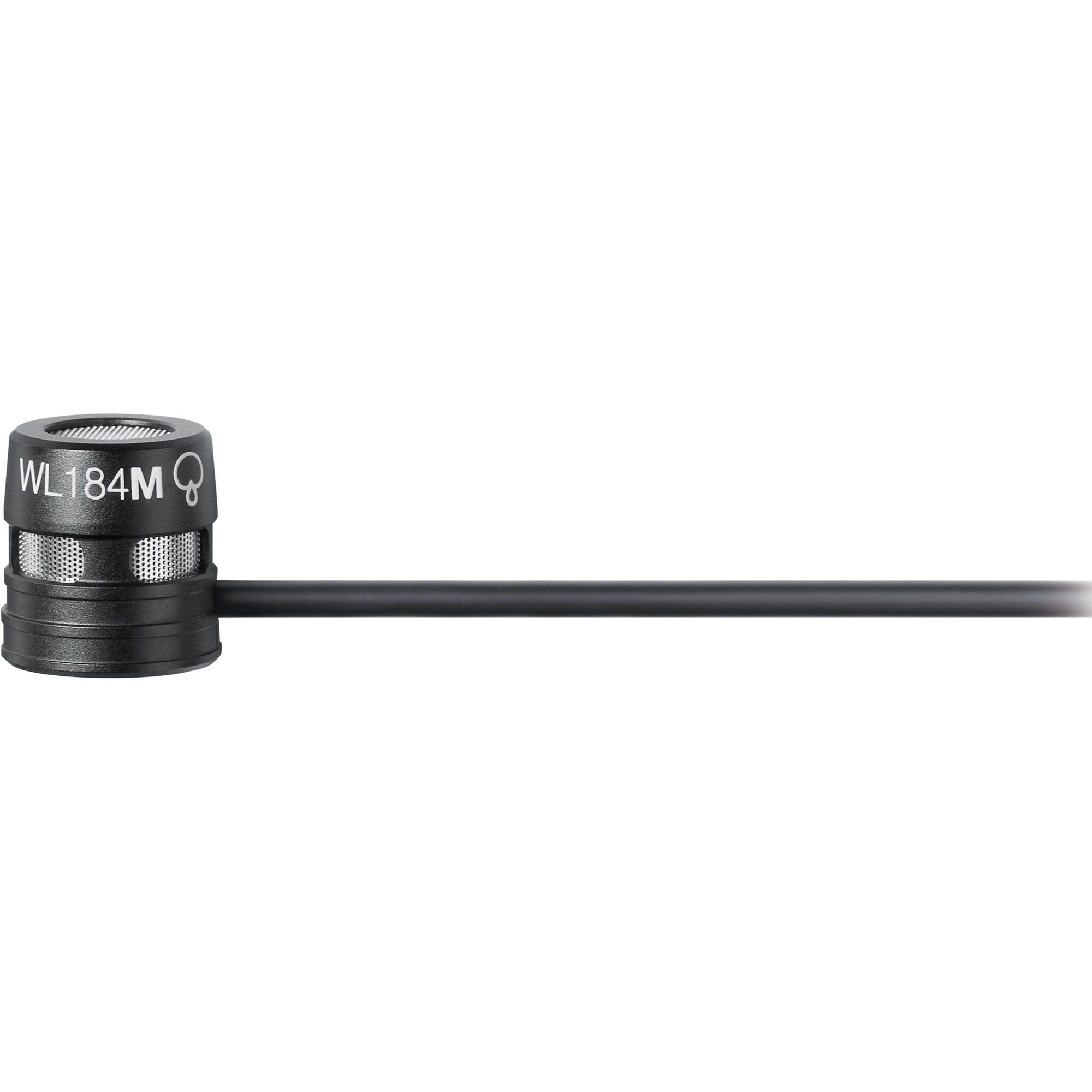 Shure WL184m Low-Profile Supercardioid Lavalier Microphone with LEMO 3-Pin Connector (Black)