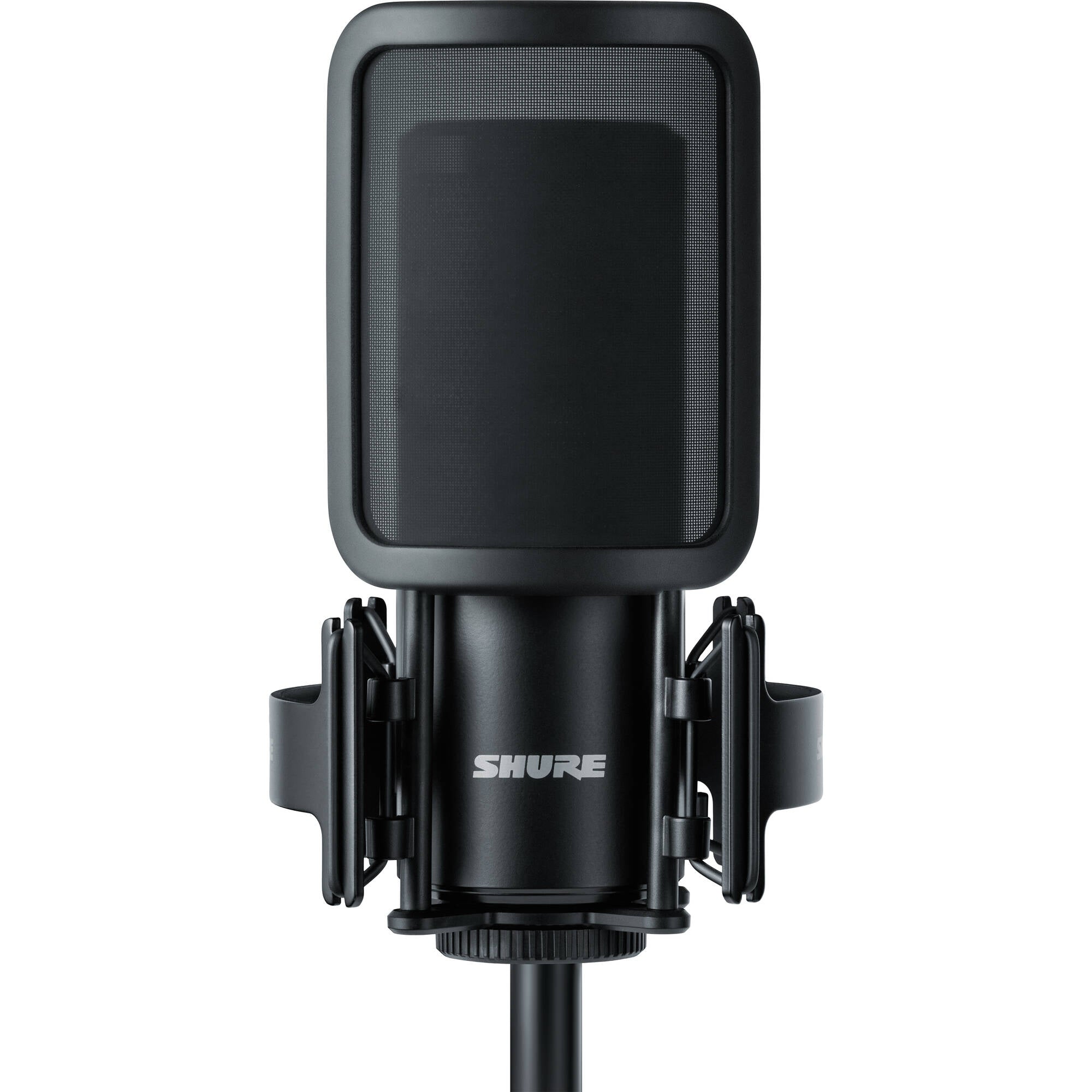 Shure SM4 Large-Diaphragm Cardioid Condenser Microphone Kit with Shockmount (Black)