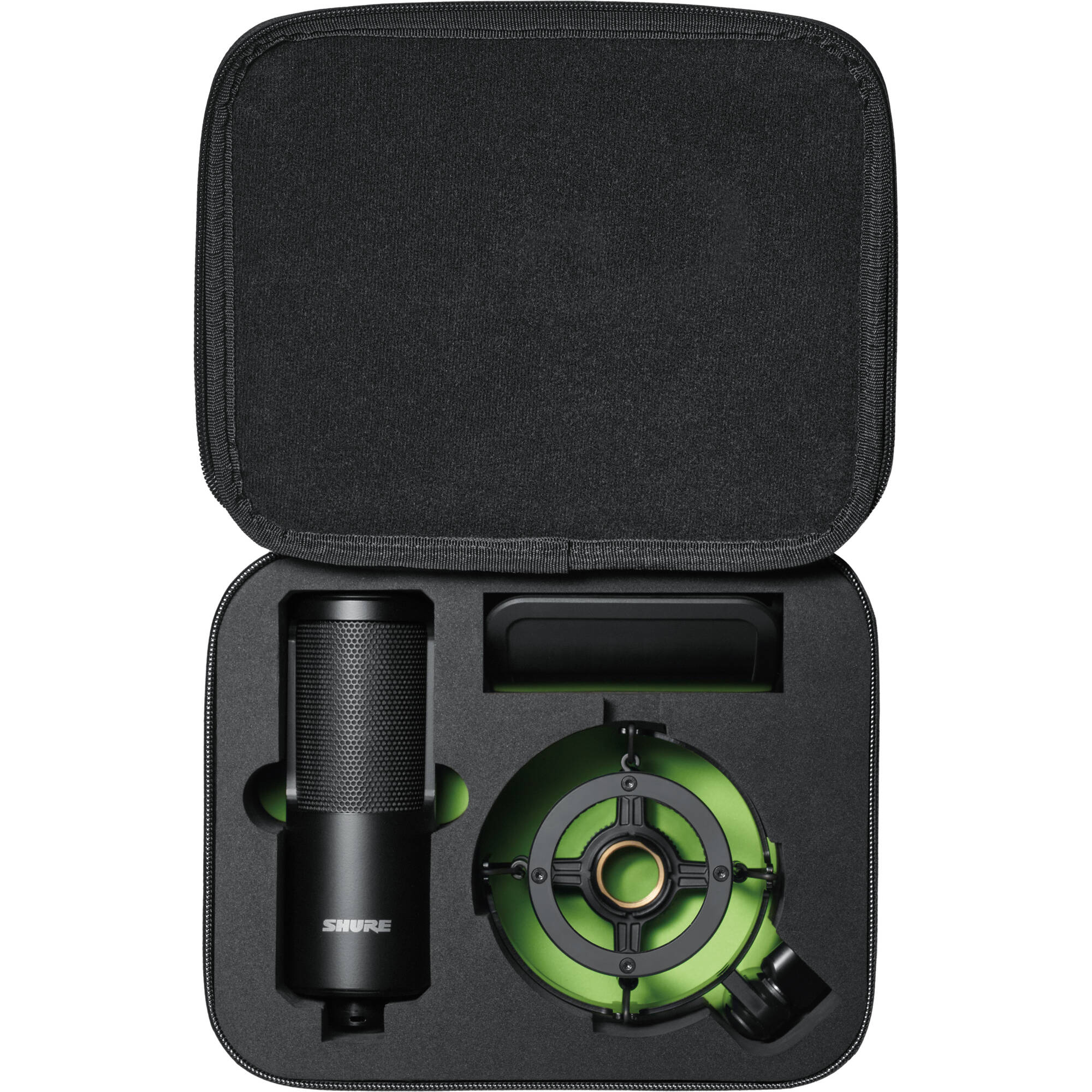 Shure SM4 Large-Diaphragm Cardioid Condenser Microphone Kit with Shockmount (Black)