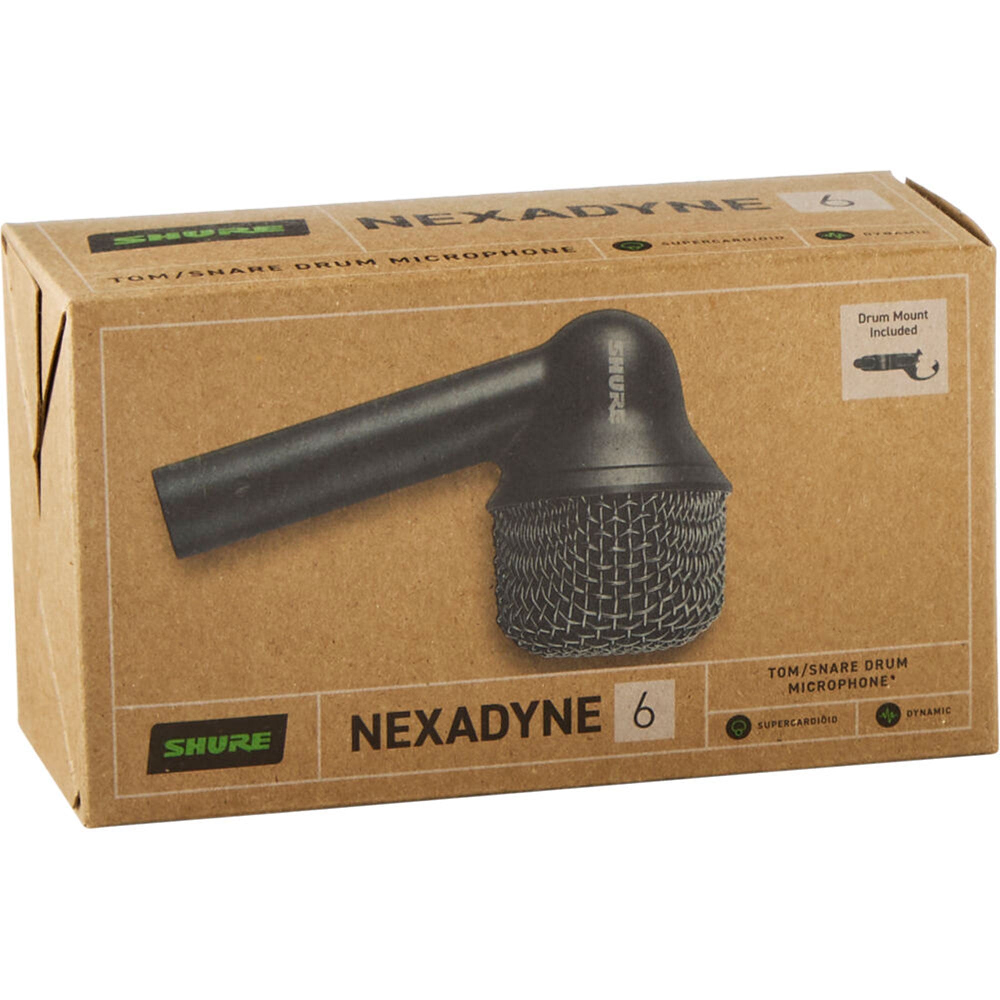 Shure Nexadyne 6 Dynamic Supercardioid Tom/Snare Microphone