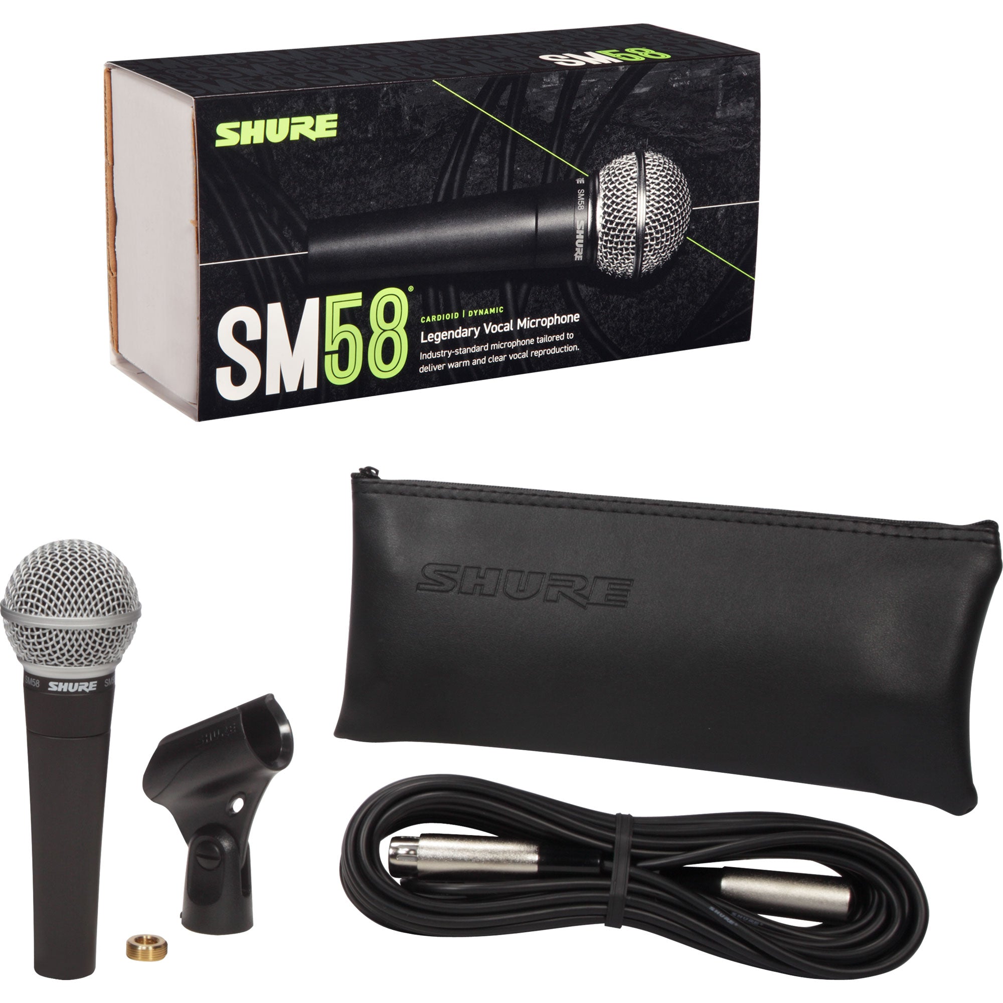 Shure SM58 Dynamic Cardioid Vocal Microphone with Cable