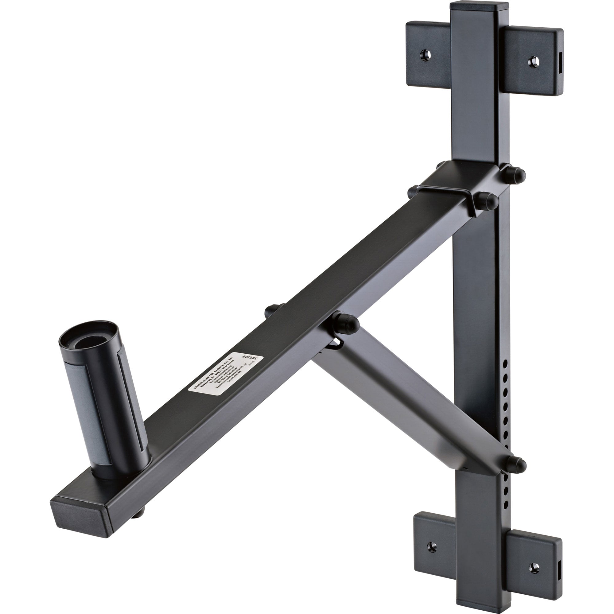 K&M Stands 24110 Adjustable Speaker Wall Mount (Black)