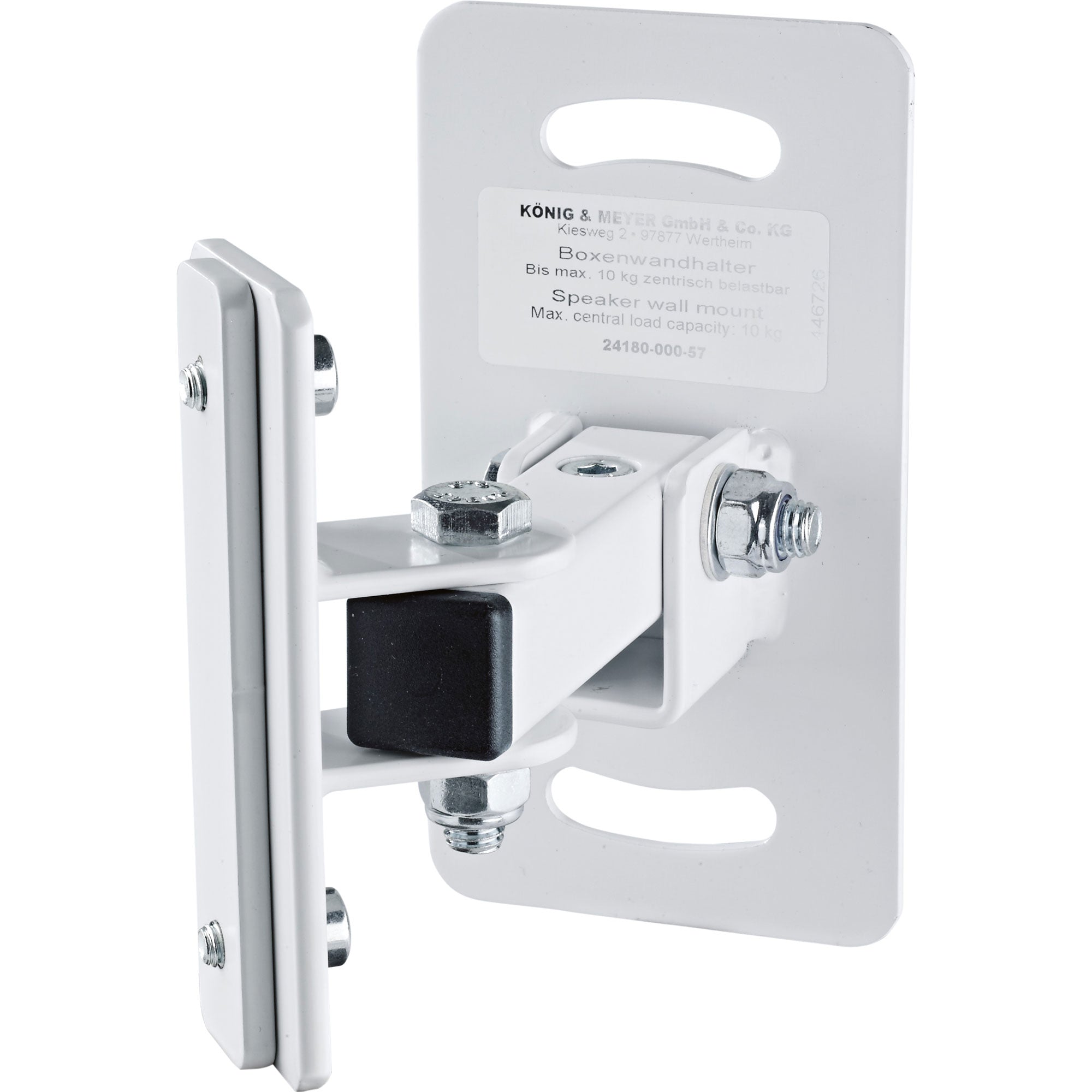 K&M Stands 24180 Speaker Wall Mount (White)