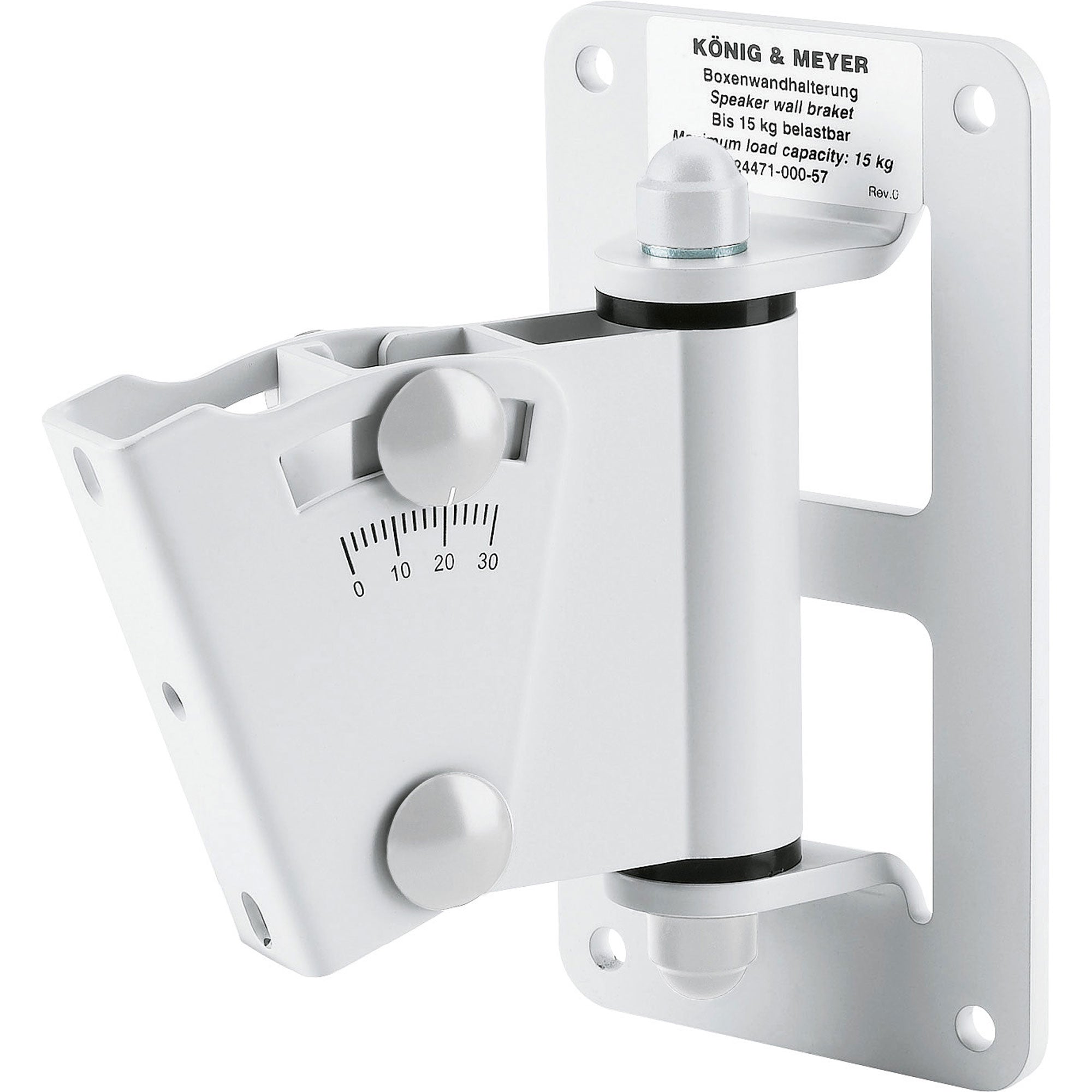 K&M Stands 24471 Speaker Wall Mount (White)