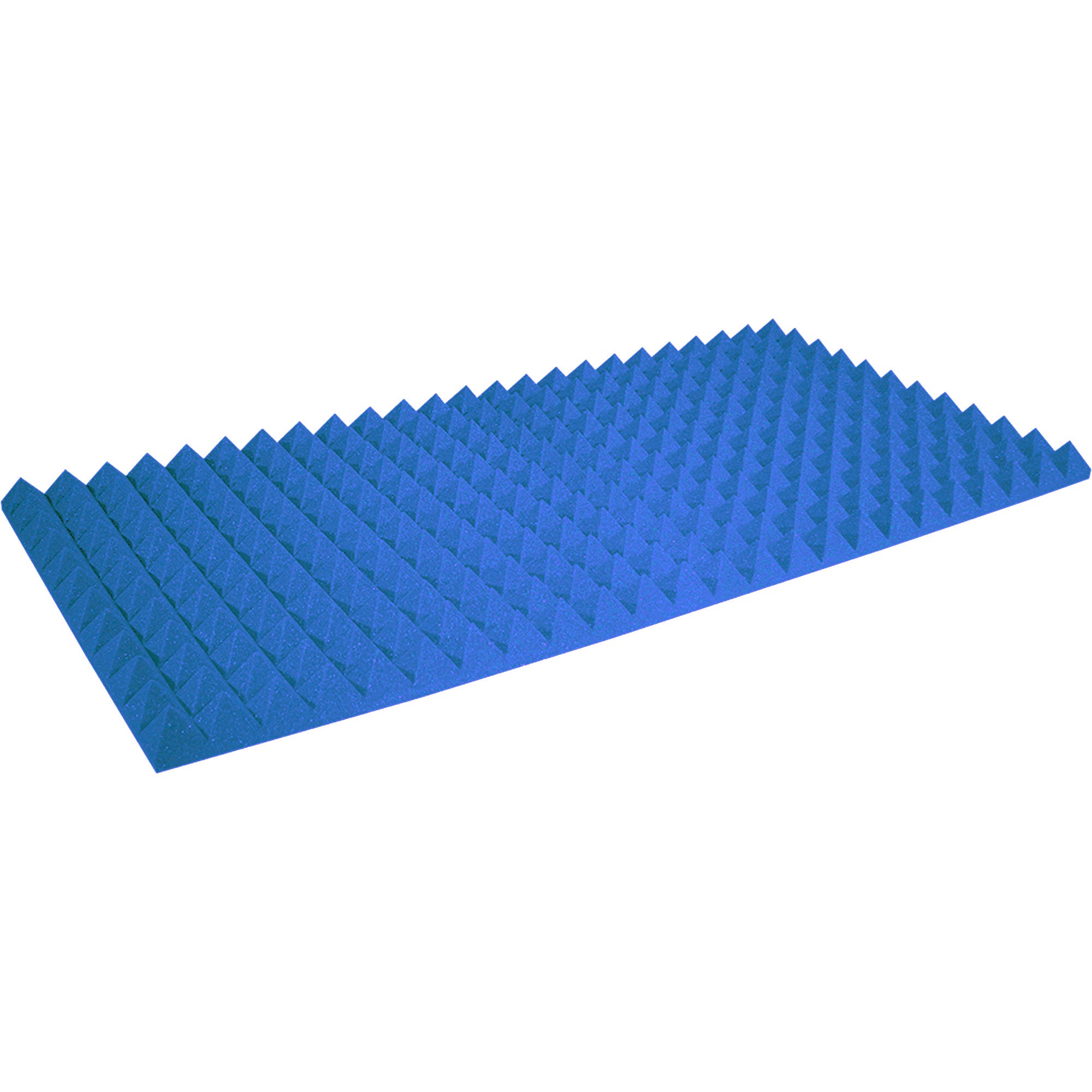 Performance Audio 24" x 48" x 2" Pyramid Acoustic Foam Panel (Blue, 6 Pack)