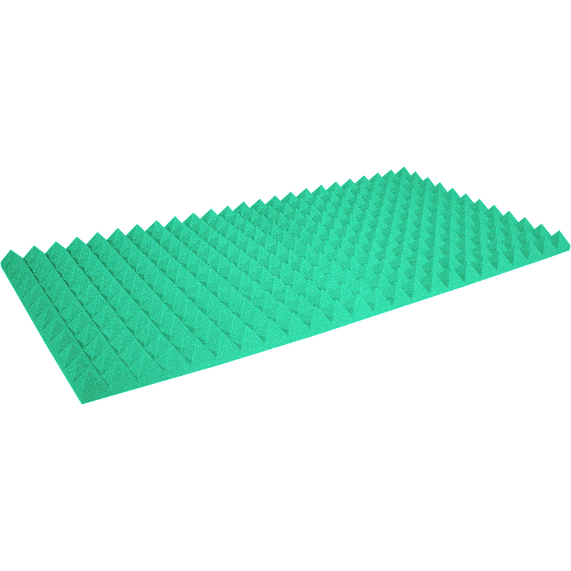 Performance Audio 24" x 48" x 2" Pyramid Acoustic Foam Panel (Kelly Green, 6 Pack)