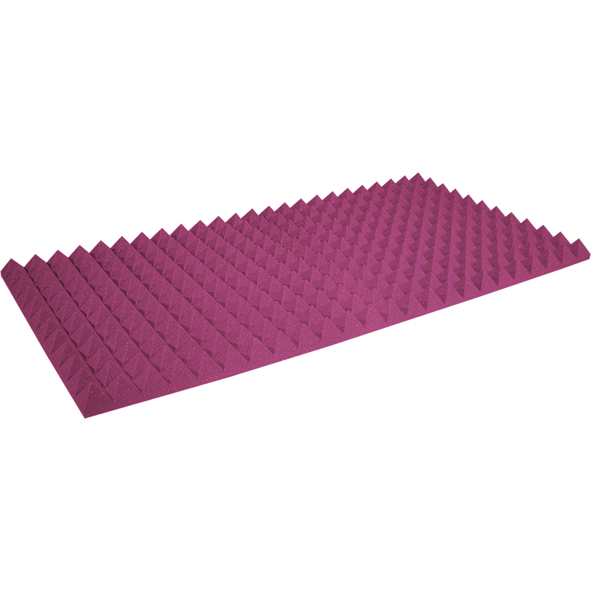 Performance Audio 24" x 48" x 2" Pyramid Acoustic Foam Panel (Plum, 6 Pack)