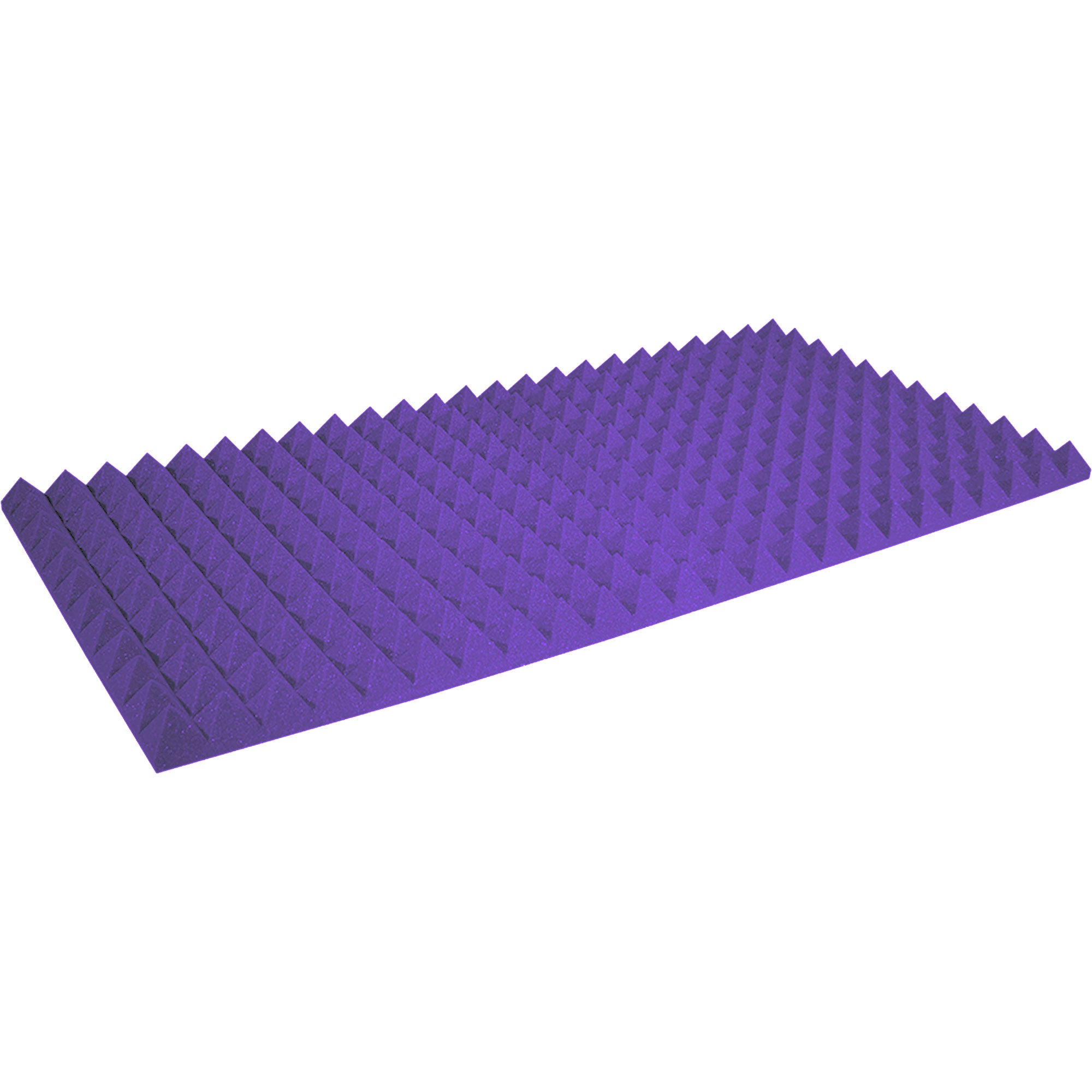 Performance Audio 24" x 48" x 2" Pyramid Acoustic Foam Panel (Purple, 6 Pack)