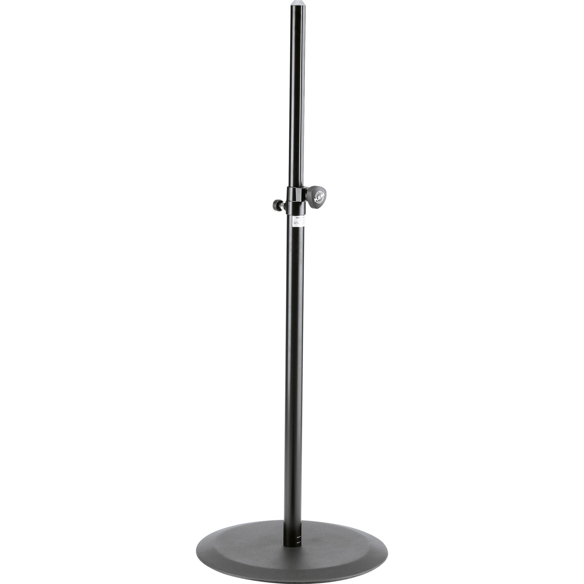 K&M Stands 26735 Speaker Stand with Round Base (Black)