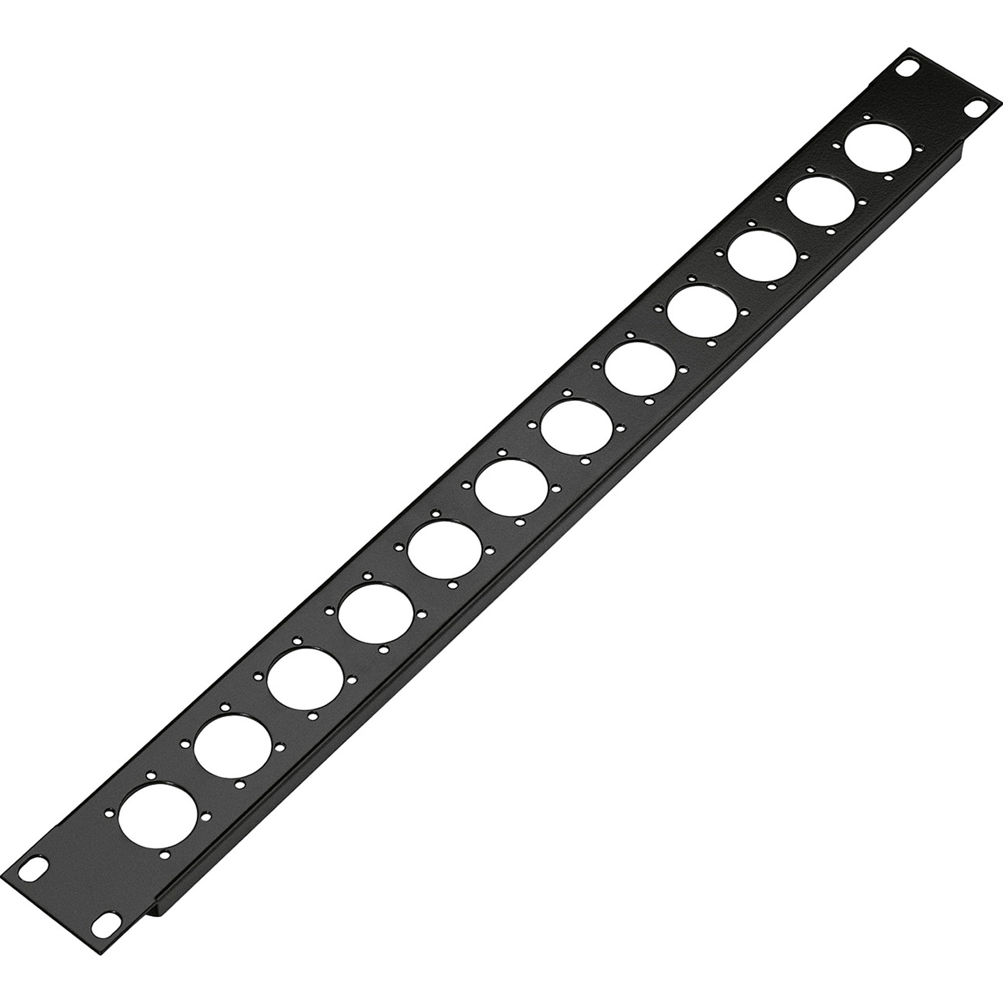 K&M Stands 28312 Rack Panel for 12 XLR Connectors