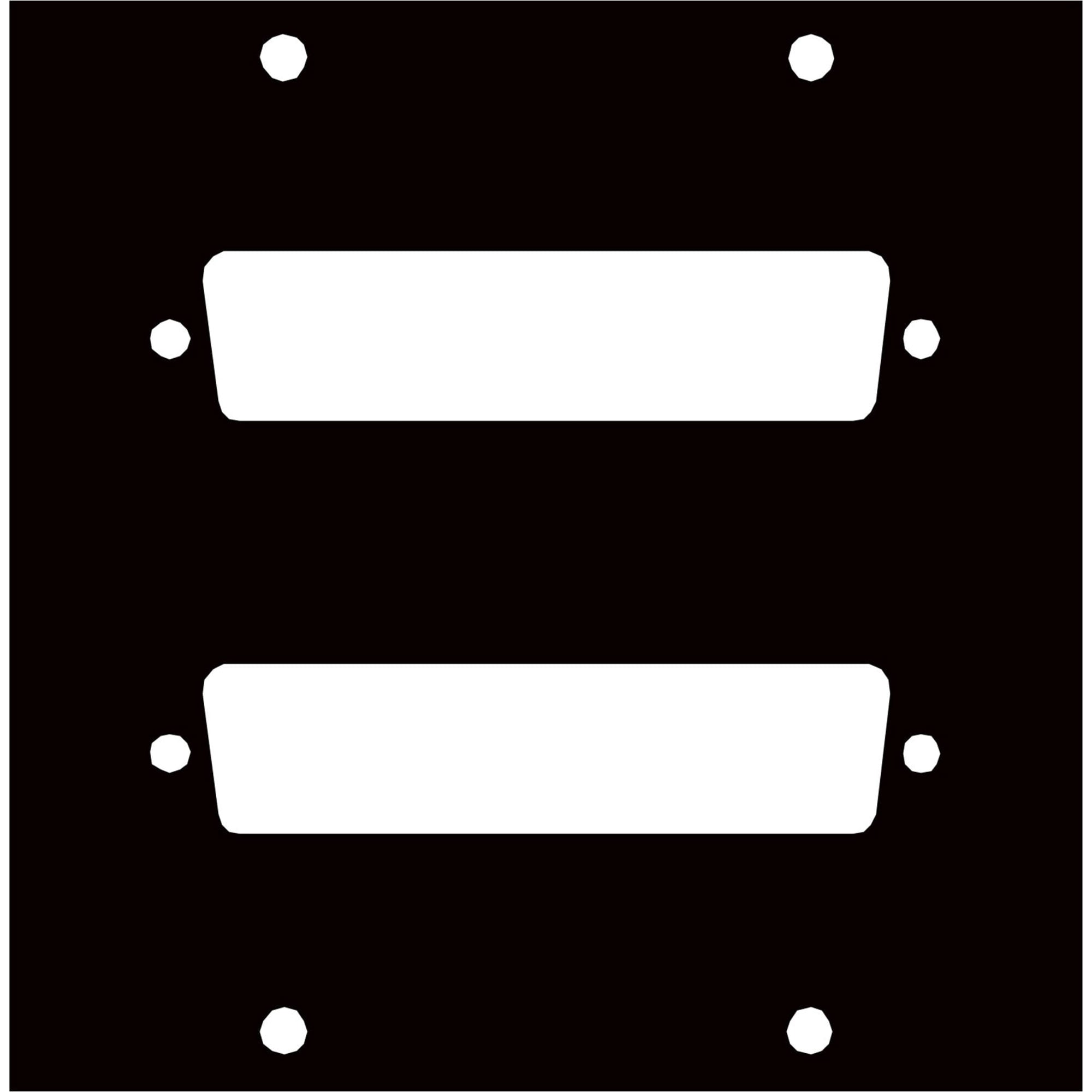 Middle Atlantic UCP-2DB50 UCP Panel for Two DB50