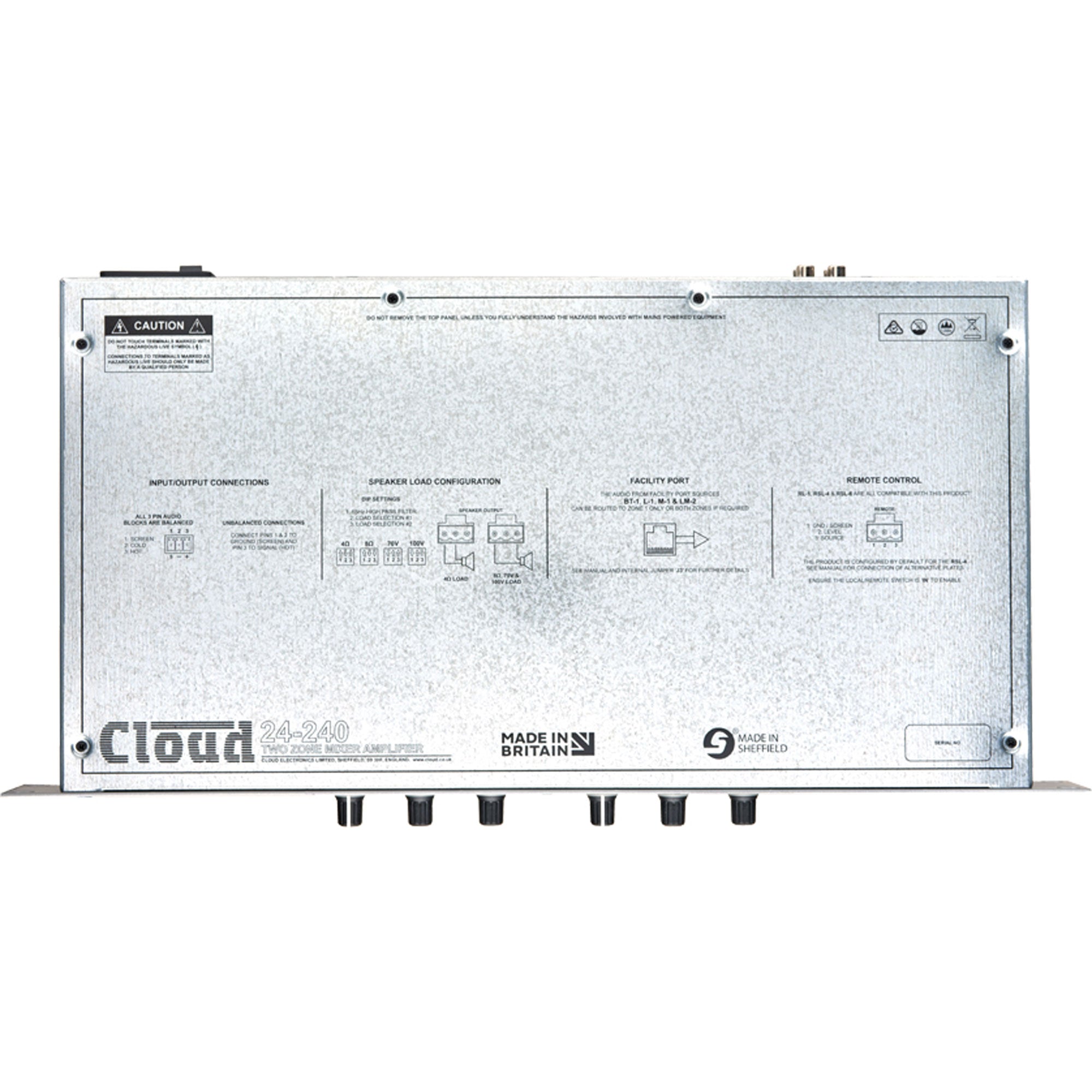 Cloud 24-240 2 Zone Integrated Mixer Amplifier (2 x 240W)