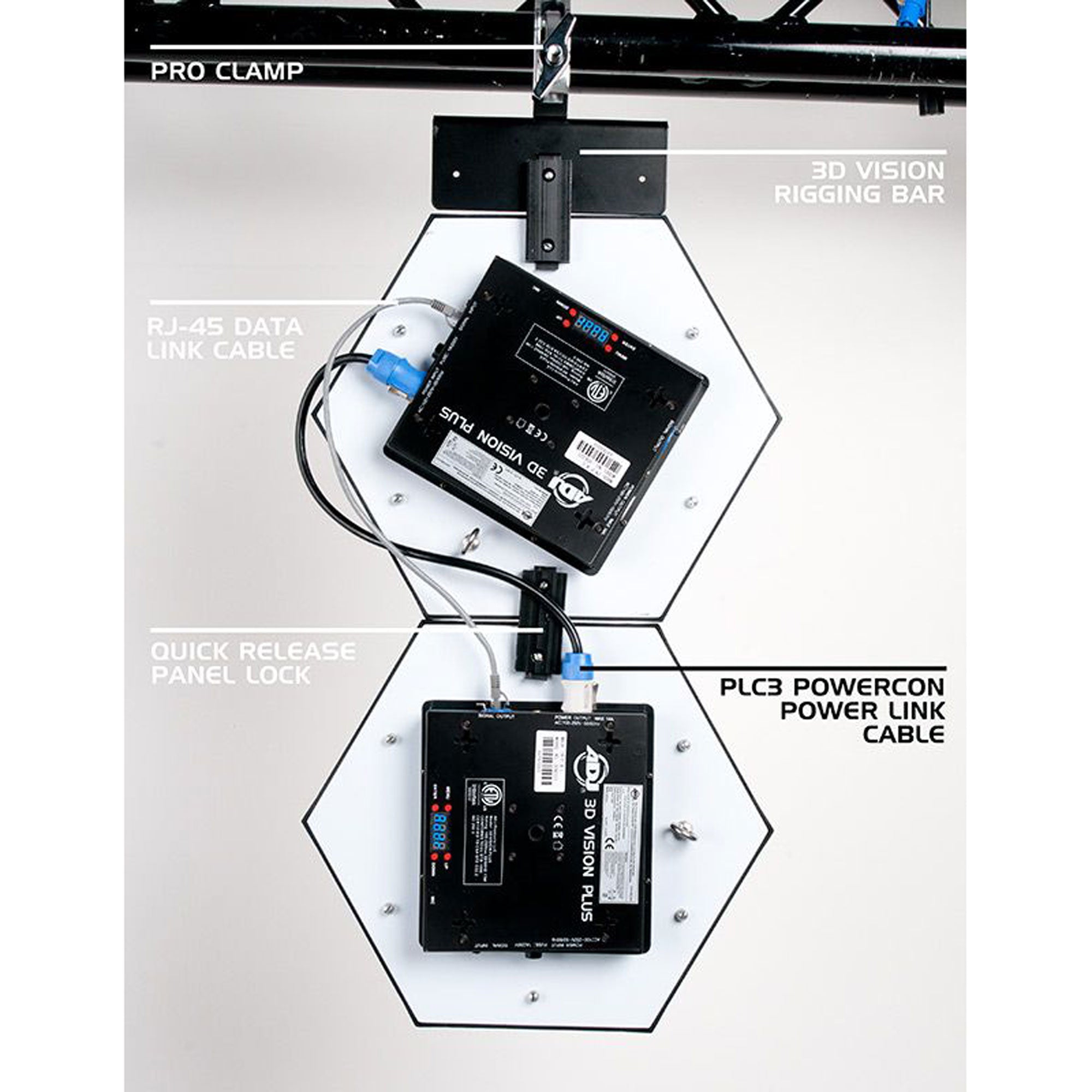 American DJ 3D Vision Plus Hexagonal RGB LED Panel