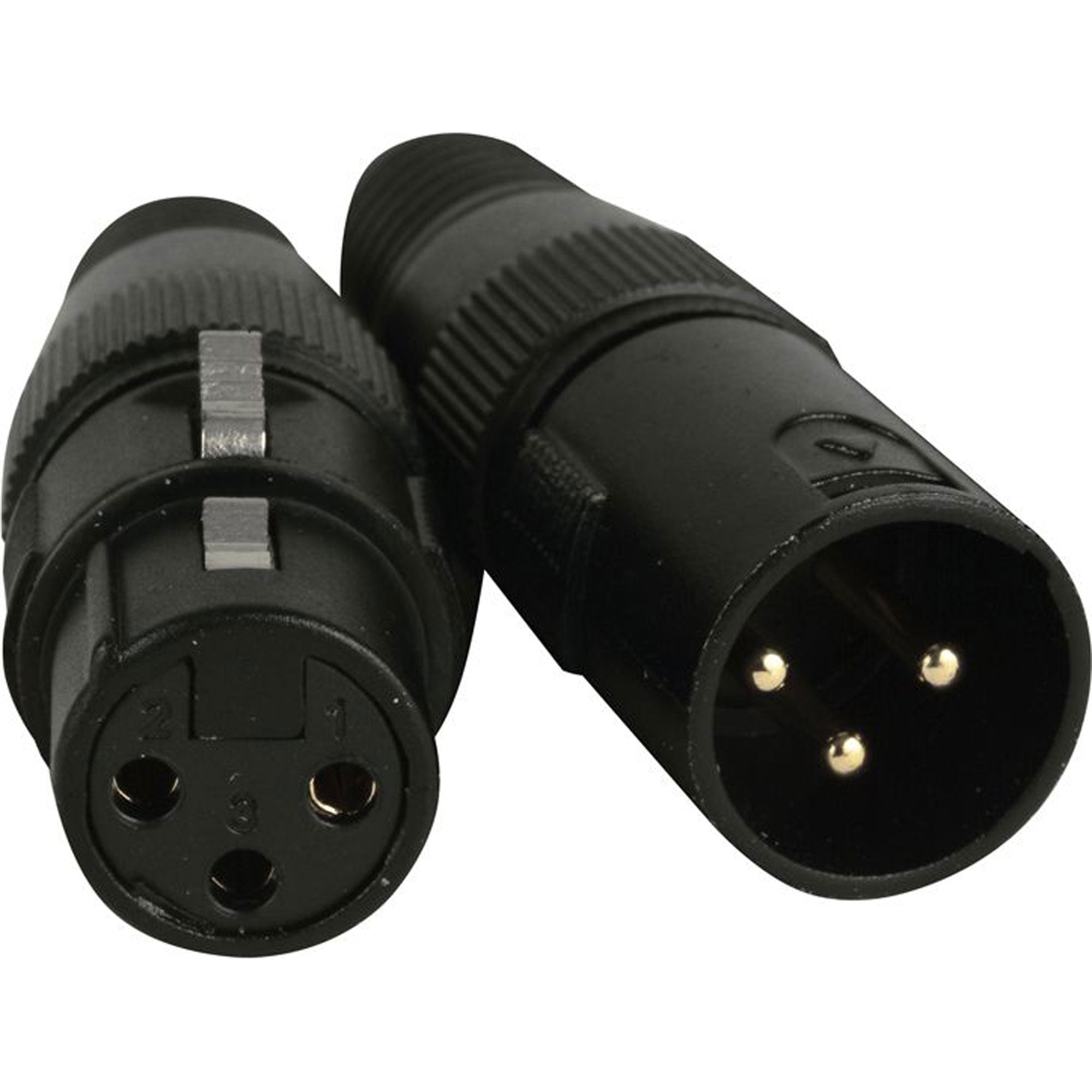 American DJ Accu-Cable ACXLR3PSET Male & Female 3-Pin XLR Connectors