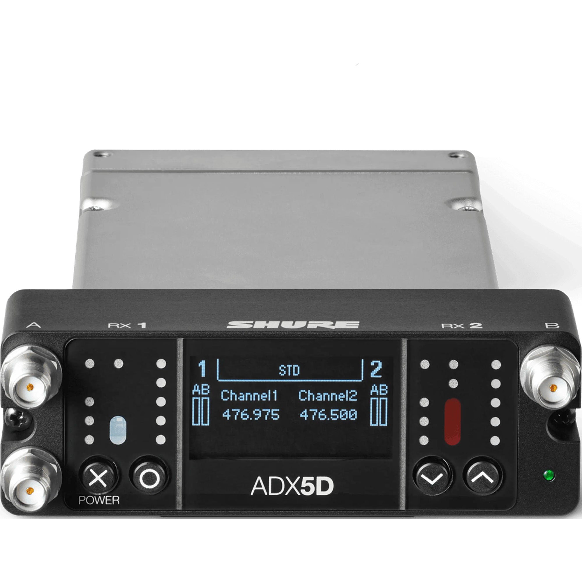 Shure ADX5D Axient Digital Dual-Channel Slot-Mount Wireless Receiver (470-636 MHz)