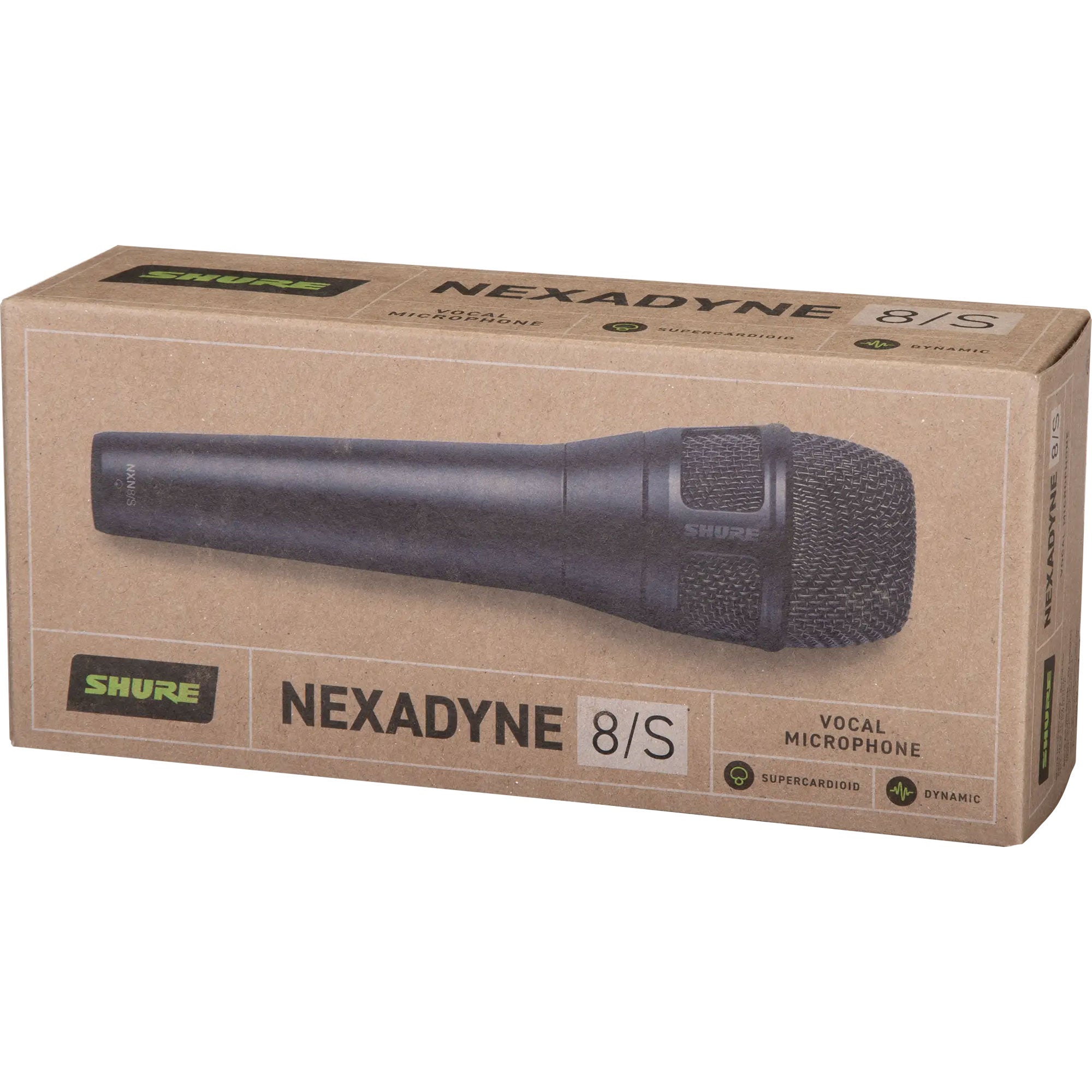 Shure Nexadyne 8/S Supercardioid Revonic Handheld Vocal Microphone (Black)