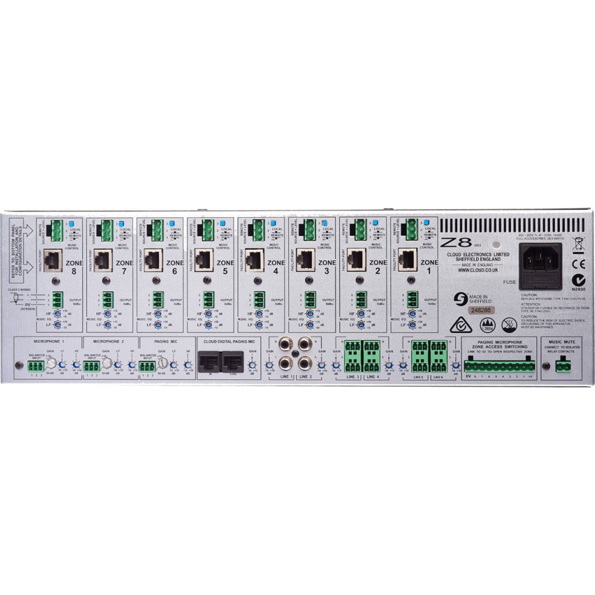 Cloud Z8MK4 8 Zone Mixer