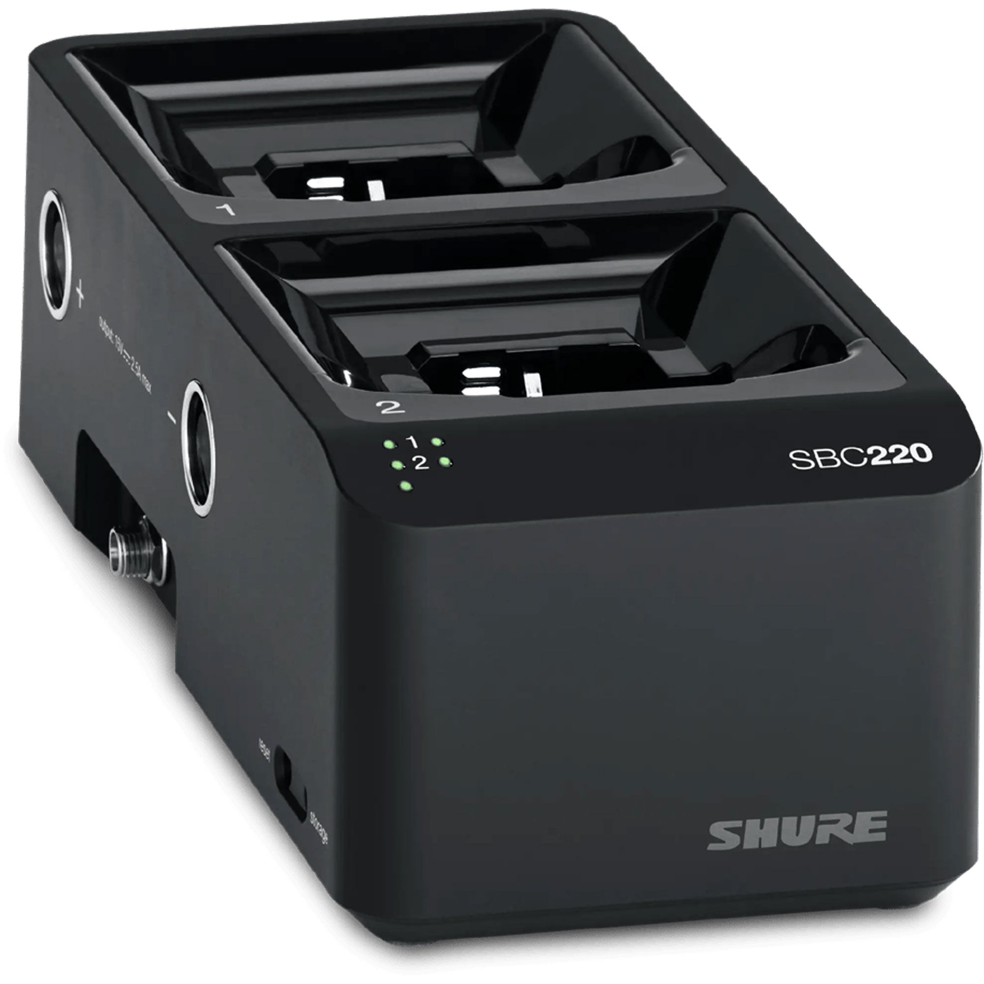 Shure SBC220 Networked 2-Bay Battery Charger without Power Supply