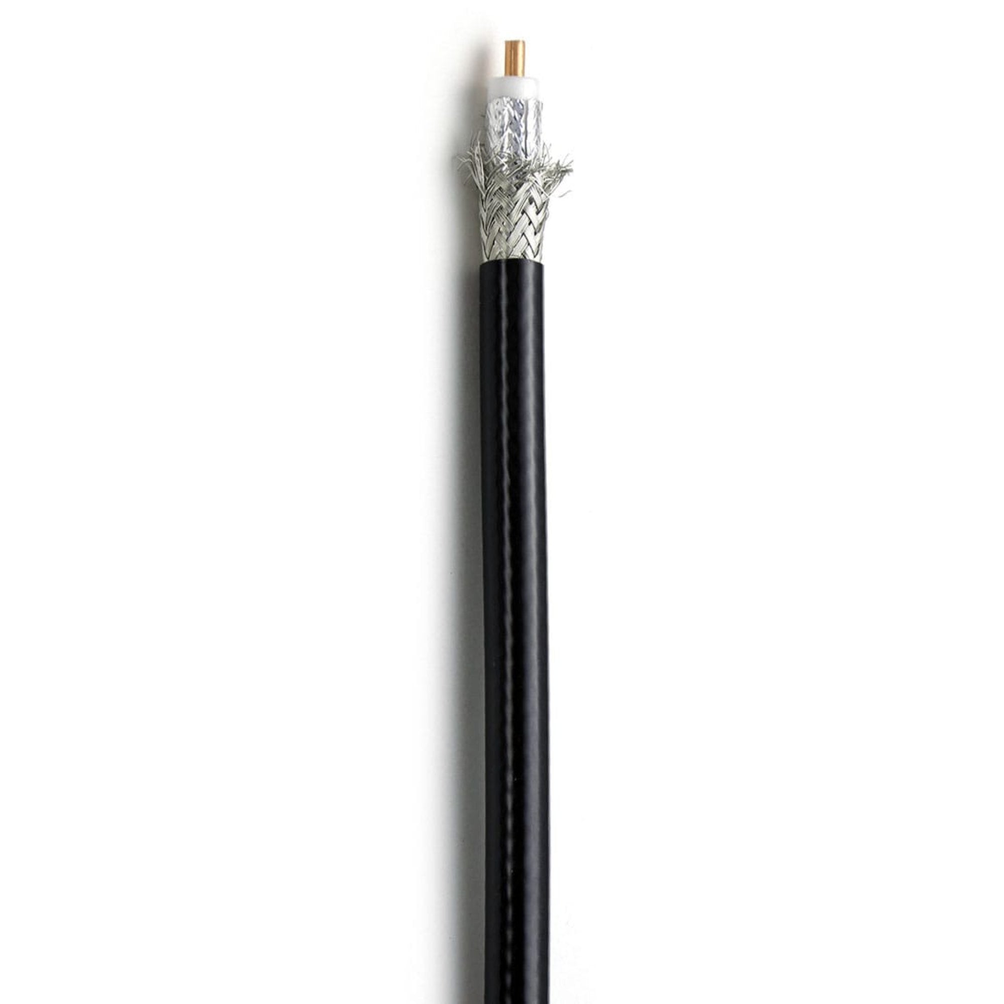 West Penn 807X Flexible RG8X/U 16 AWG 50 Ohm Coaxial Cable (Black, 1000' Roll)