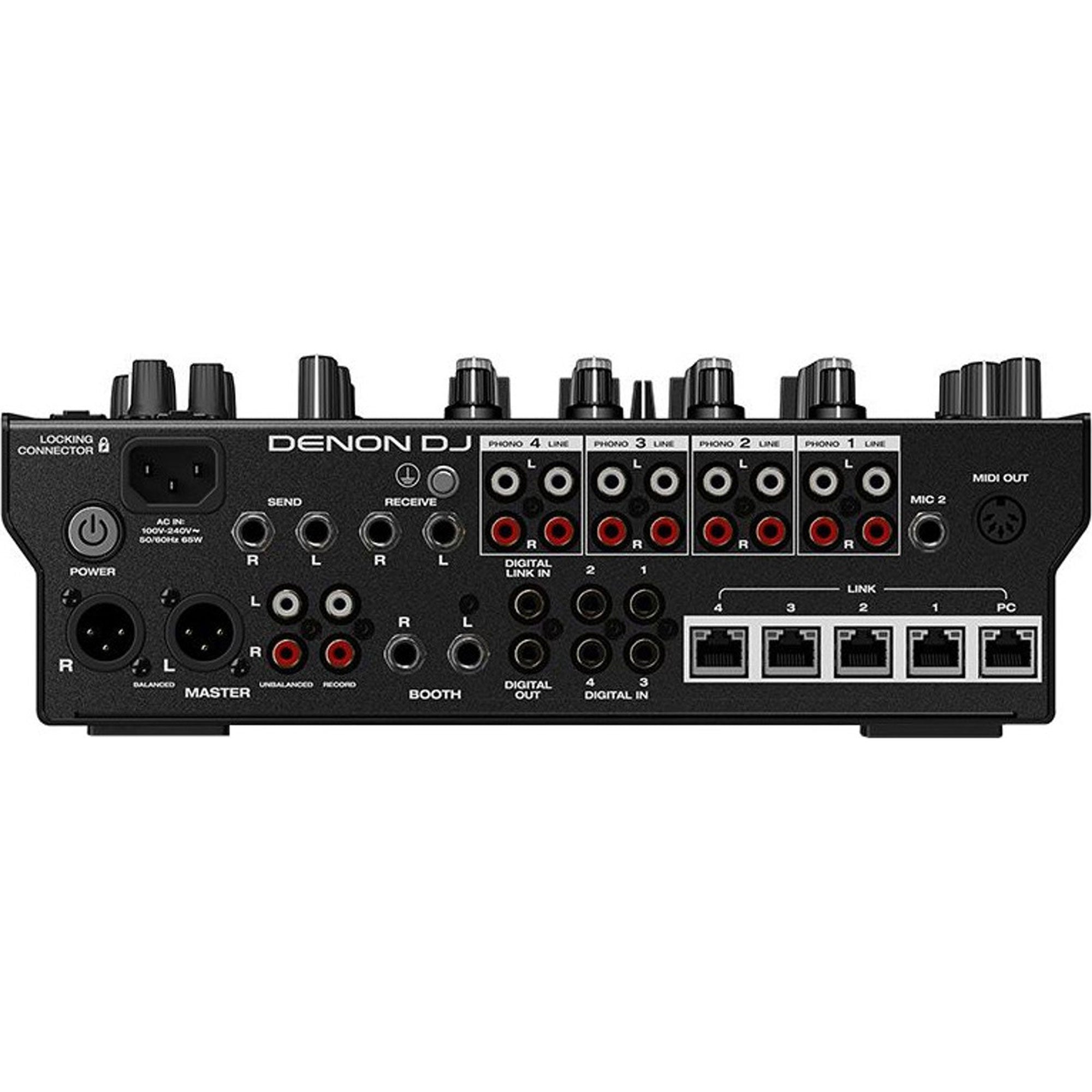 Denon DJ X1850 Prime Professional 4-Channel DJ Club Mixer with Smart Hub