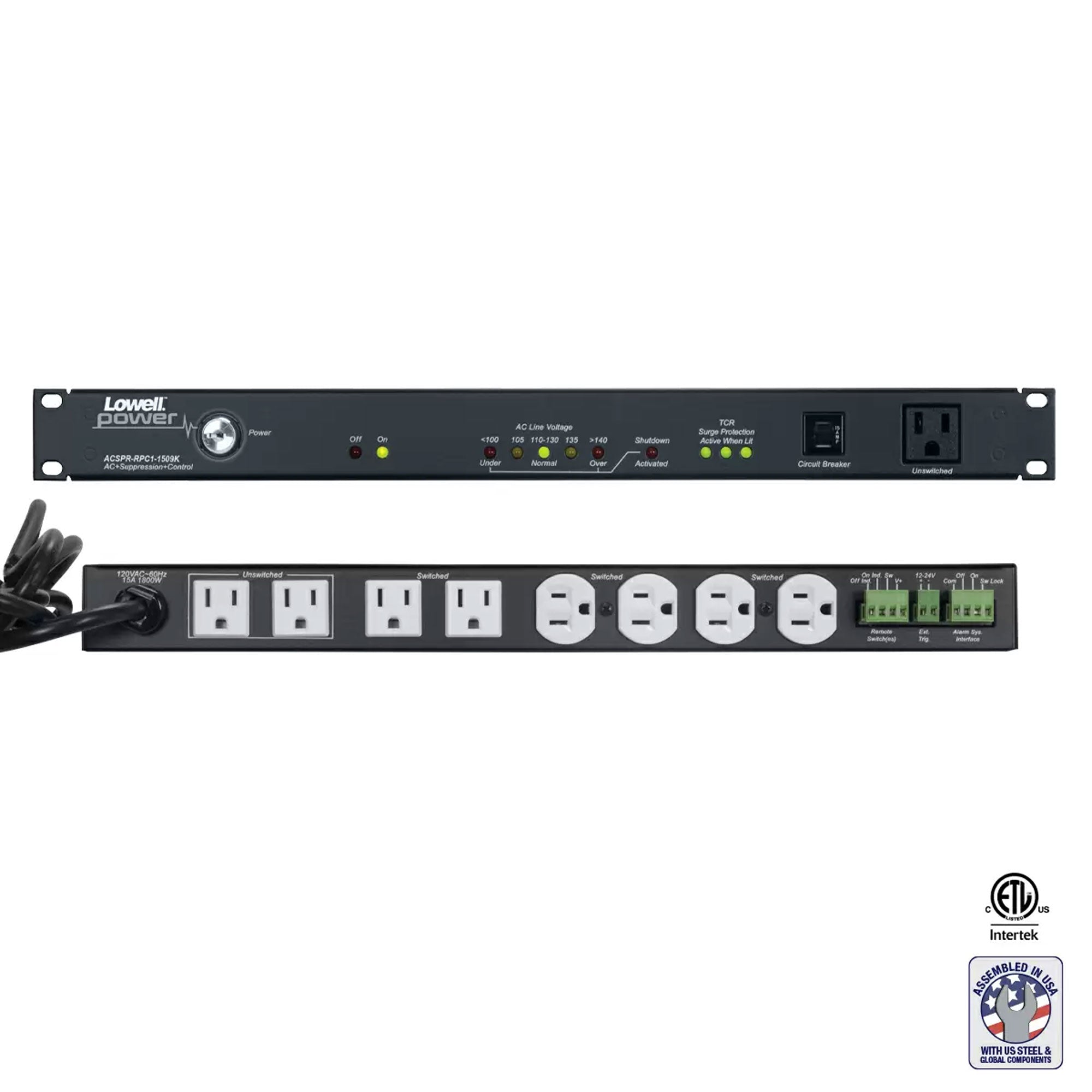 Lowell ACSPR-RPC1-1509K Rackmount Power with Remote Power Control