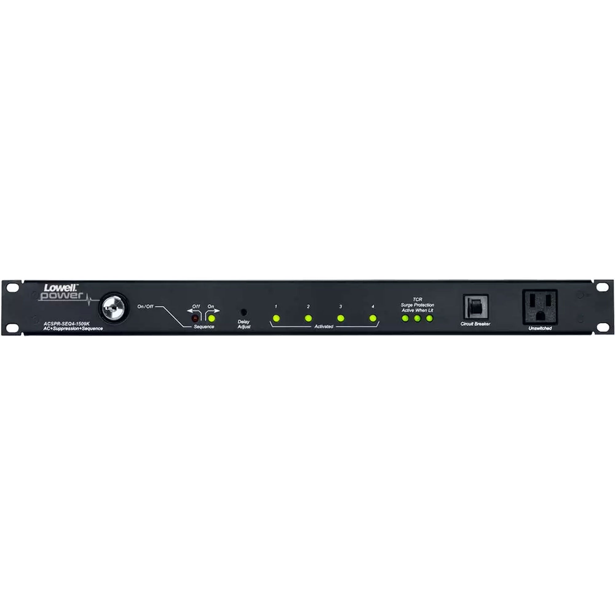 Lowell ACSPR-SEQ4-1509K Rack Mount Power Sequencer