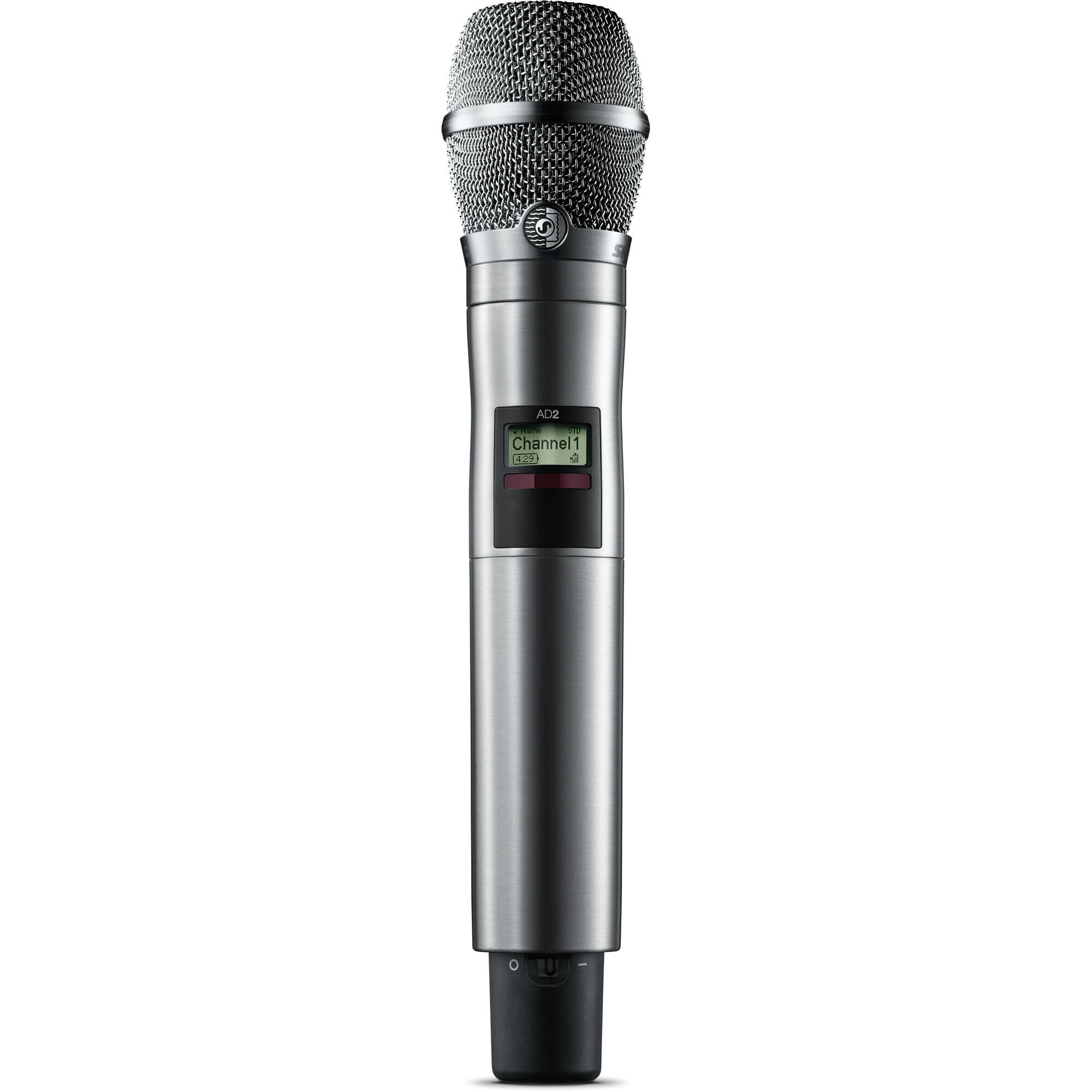 Shure AD2/K11N Axient Digital Handheld Wireless Transmitter (G57: 470-616 MHz, Nickel)