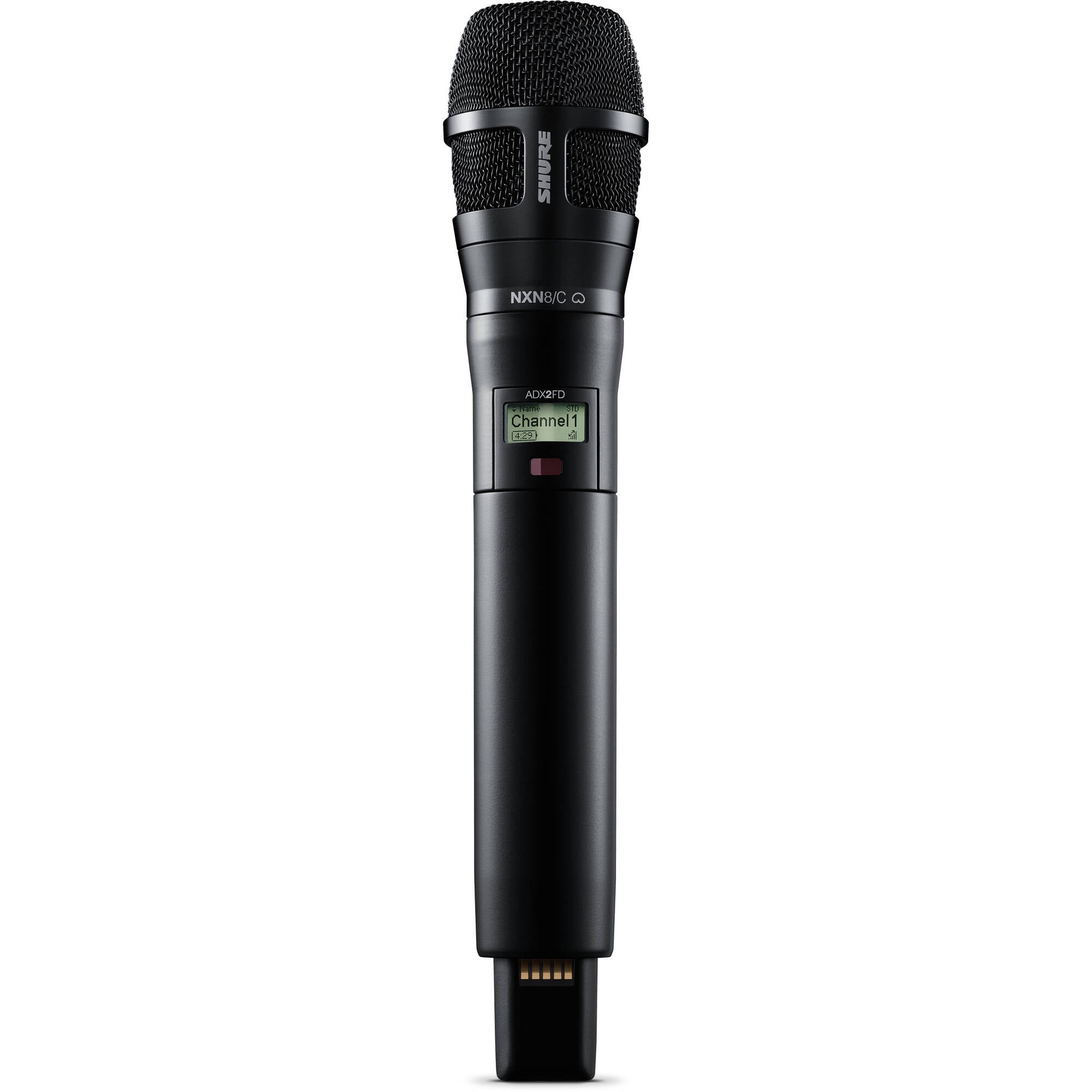 Shure ADX2FD/N8CB Axient Digital Handheld Wireless Transmitter (G57: 470-616 MHz, Black)