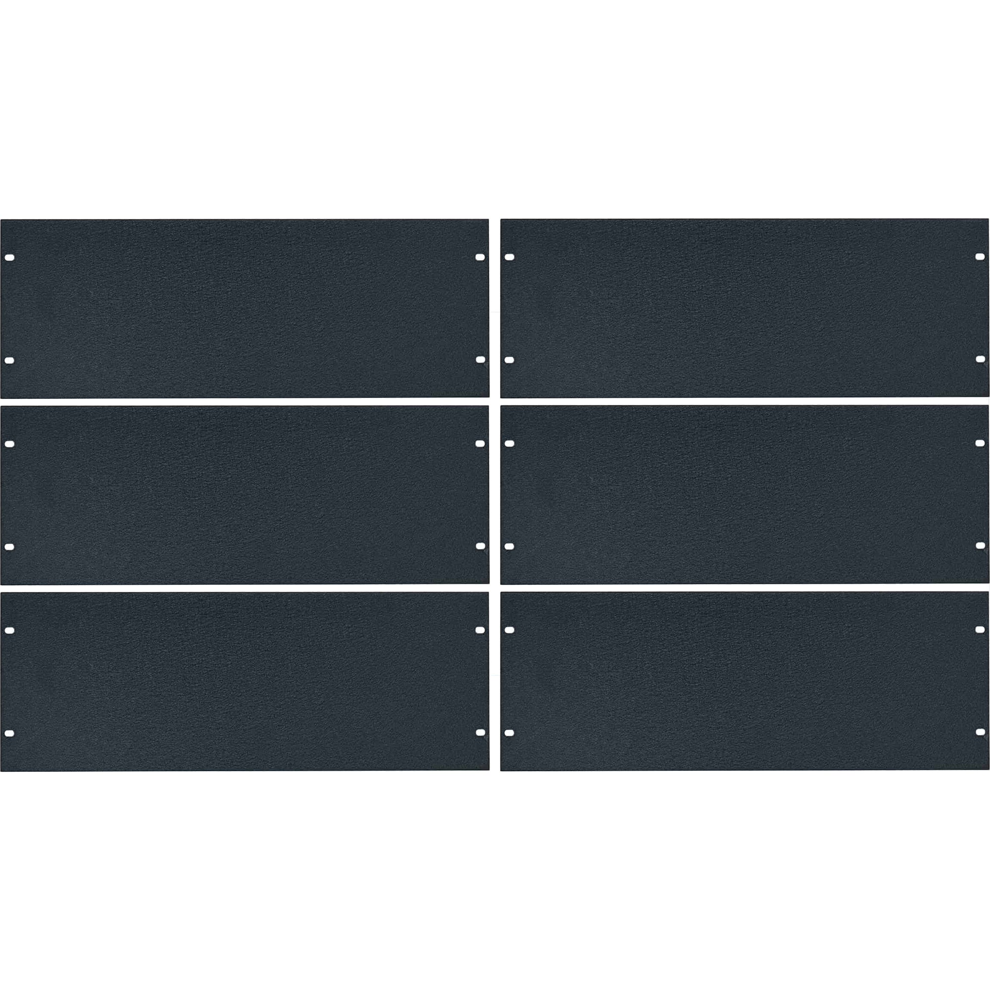 Lowell AFP-4CC Blank Aluminum Flat Panel (4U, 6 Pack)