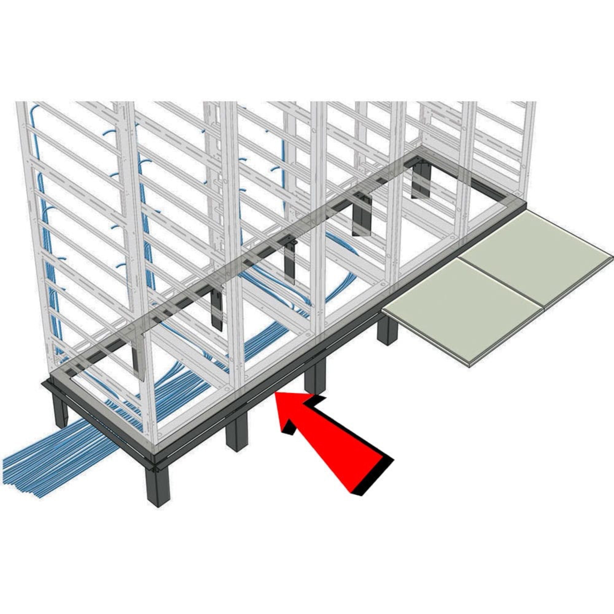 Middle Atlantic GANGLE-3-42 Raised Floor Support Angles