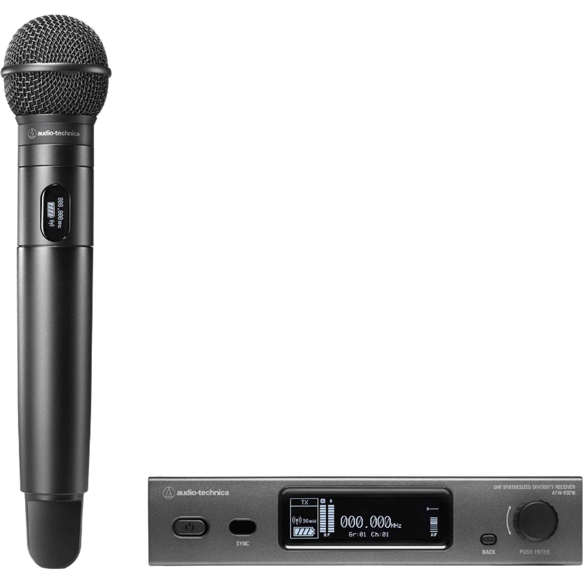 Audio-Technica ATW-3212/C510 Cardioid Dynamic Handheld Wireless Microphone System (530-590 MHz)