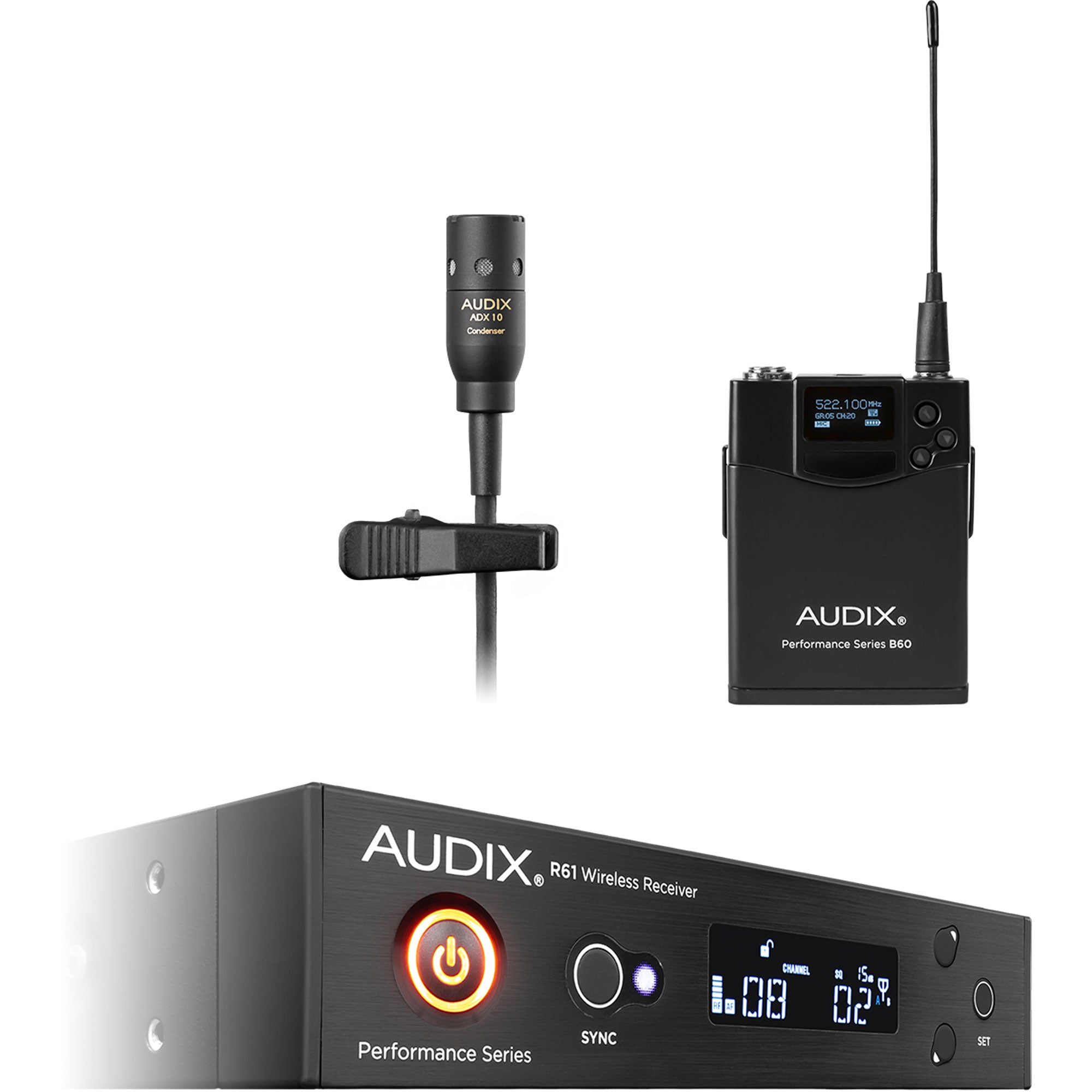 Audix AP61 L10 Single-Channel Lavalier Wireless Microphone System (522-586 MHz)