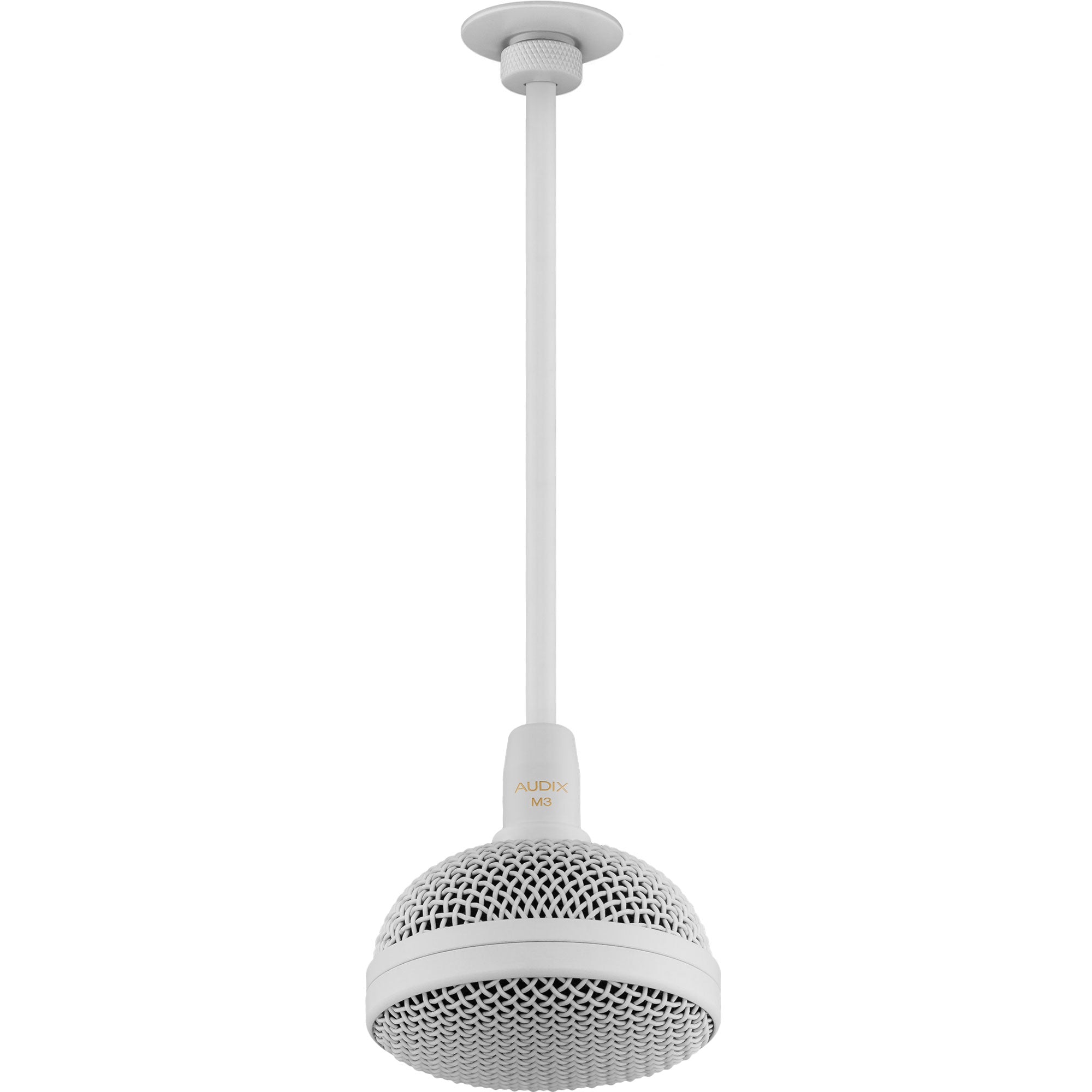 Audix M3 Tri-Element Hanging Ceiling Microphone with 4' Cable (White)