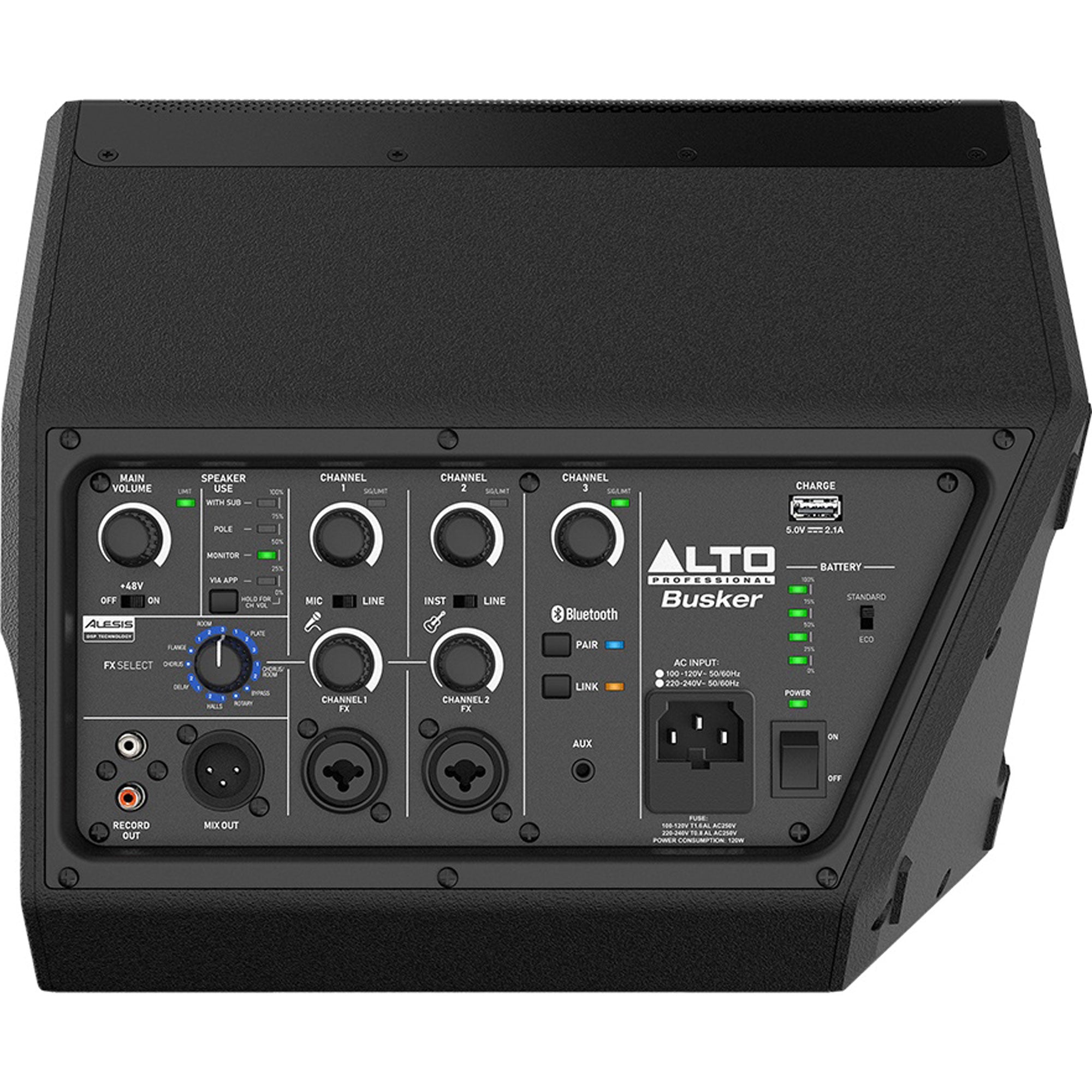 Alto Professional Busker 200W Premium Battery Powered Portable PA Speaker with Bluetooth