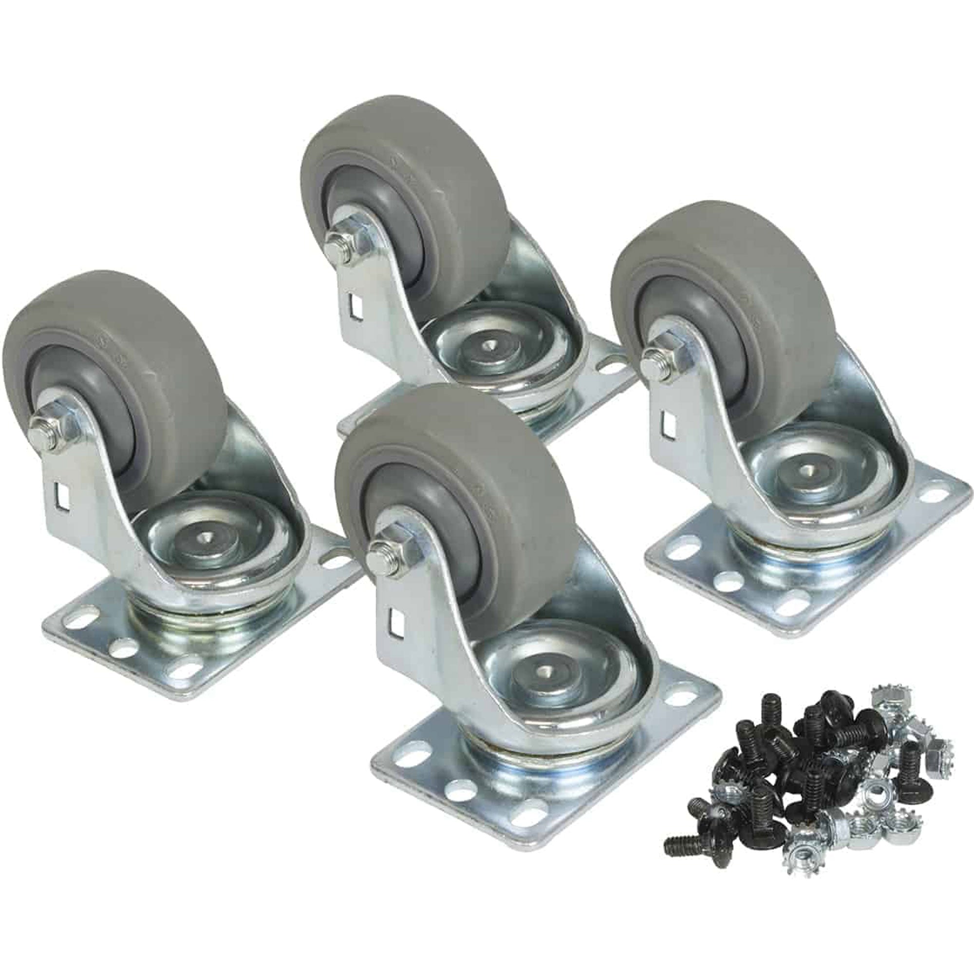 Lowell LXR-C3SF Fine-Floor Swivel Casters for Slim Racks (Set of 4)