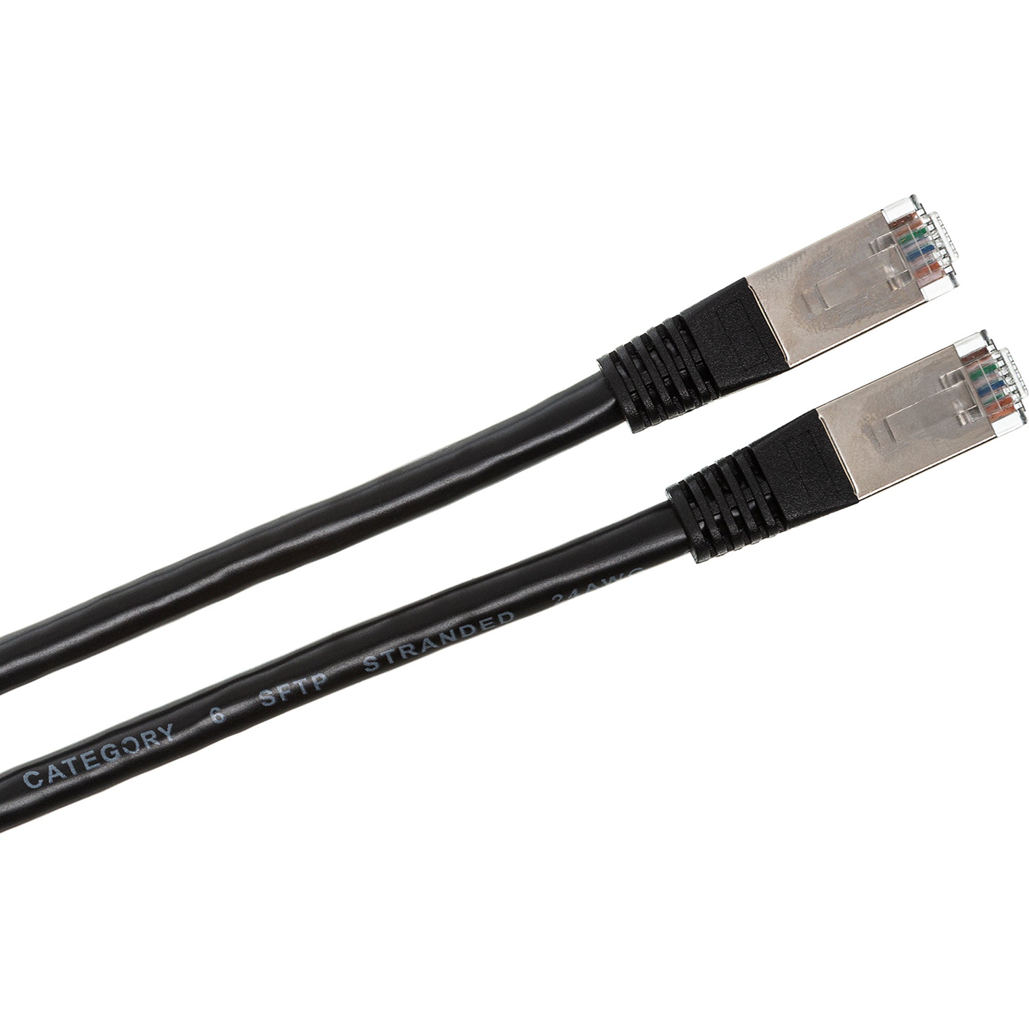 Hosa CAT-625BK Cat6 10/100/1000 Base-T RJ-45 Ethernet Cable (25', Black)