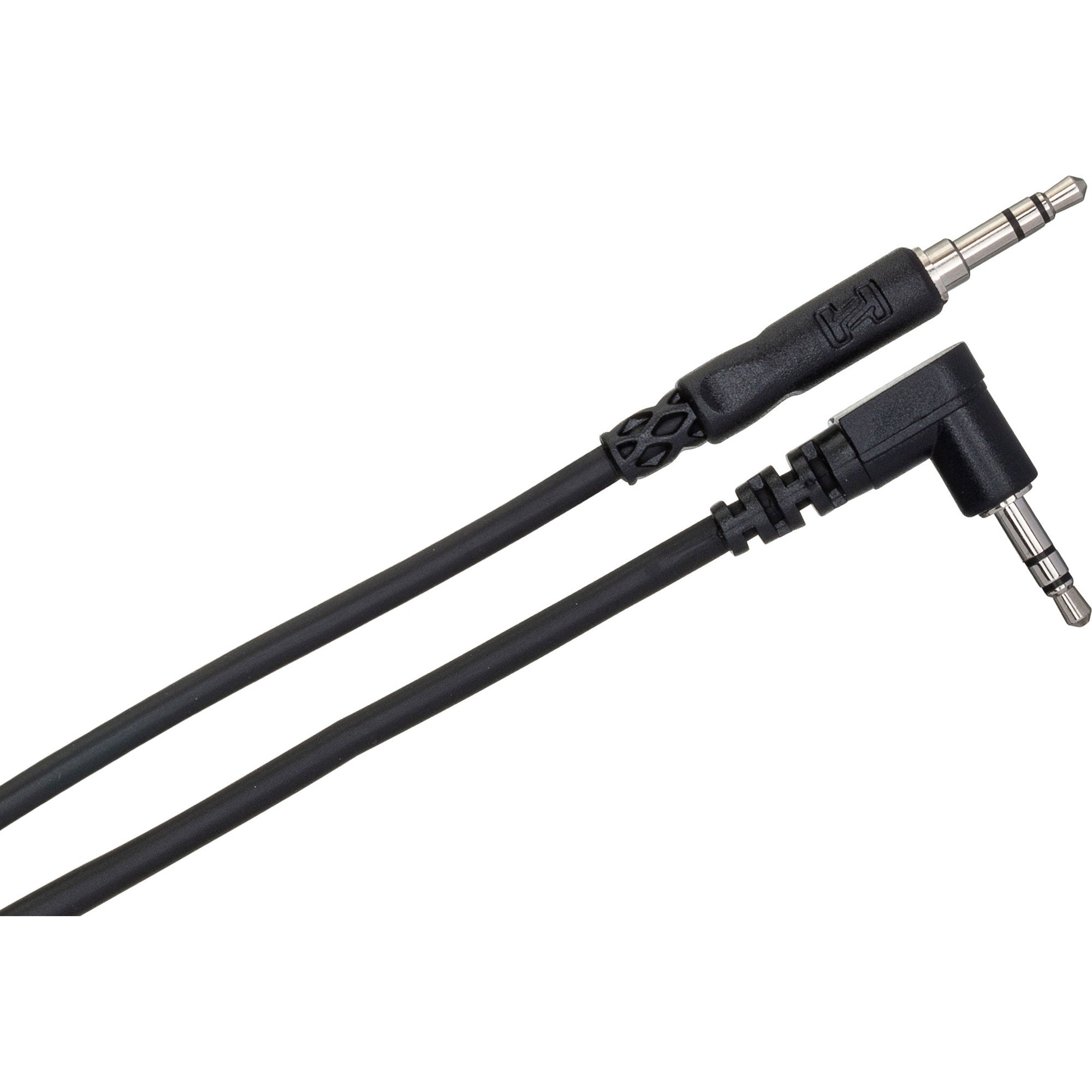 Hosa CMM-103R 3.5mm TRS to Right-Angle 3.5mm TRS Stereo Interconnect Cable (3')