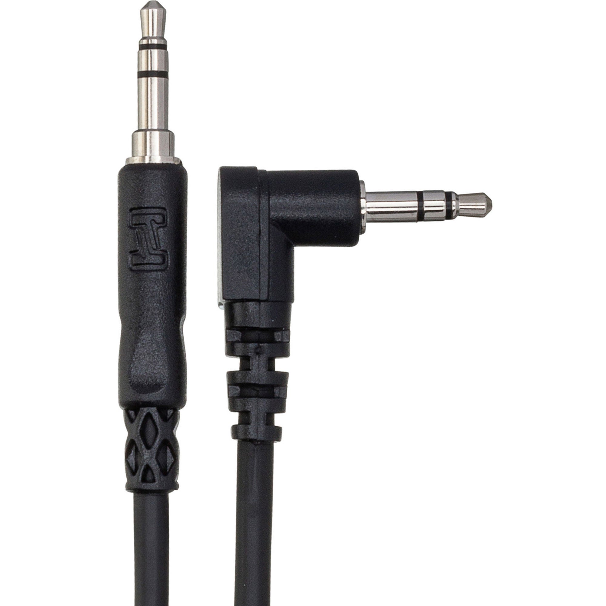 Hosa CMM-103R 3.5mm TRS to Right-Angle 3.5mm TRS Stereo Interconnect Cable (3')