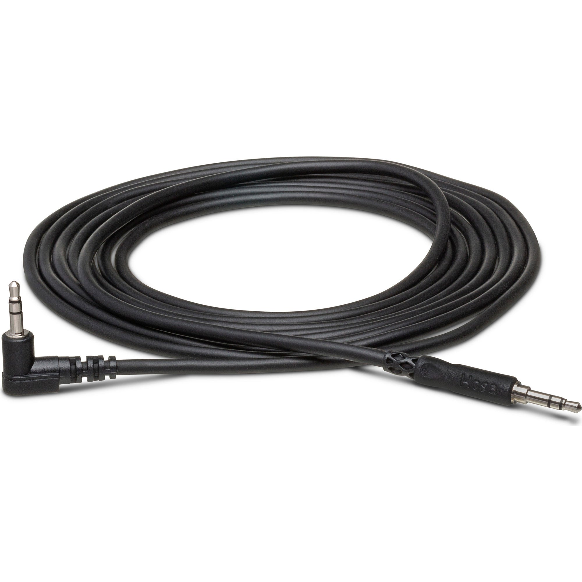 Hosa CMM-103R 3.5mm TRS to Right-Angle 3.5mm TRS Stereo Interconnect Cable (3')