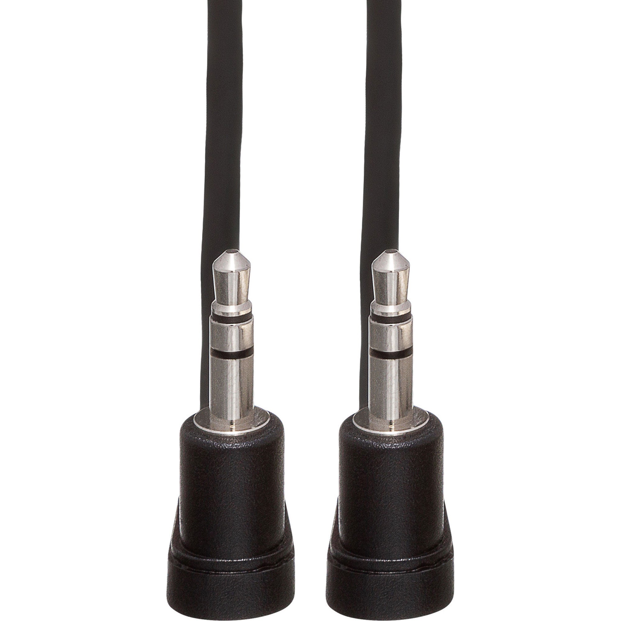 Hosa CMM-100.8RR Right-Angle 3.5mm TRS to Right-Angle 3.5mm TRS Stereo Interconnect Cable (8")