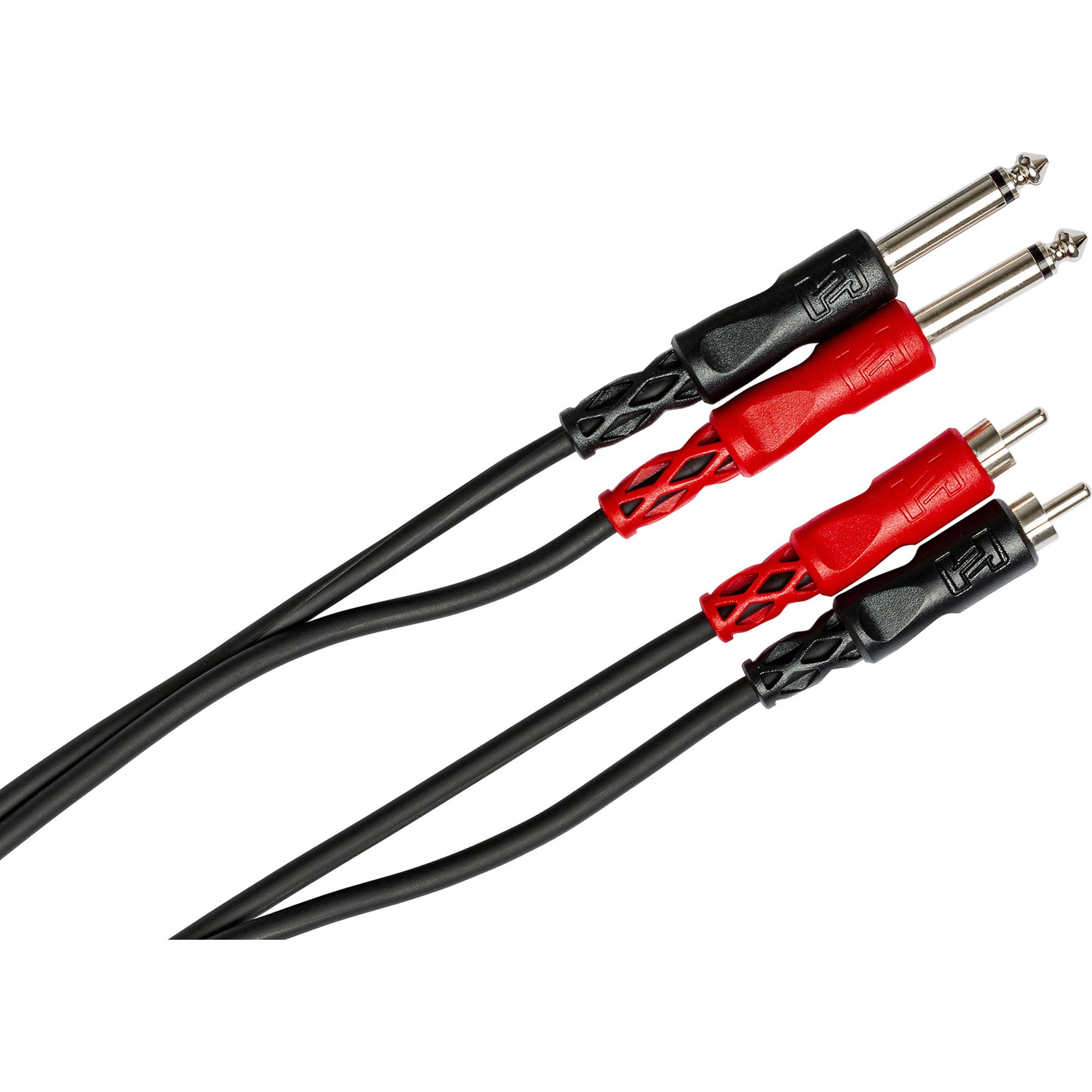 Hosa CPR-201 Dual 1/4" TS to Dual RCA Stereo Interconnect Cable (3.3')