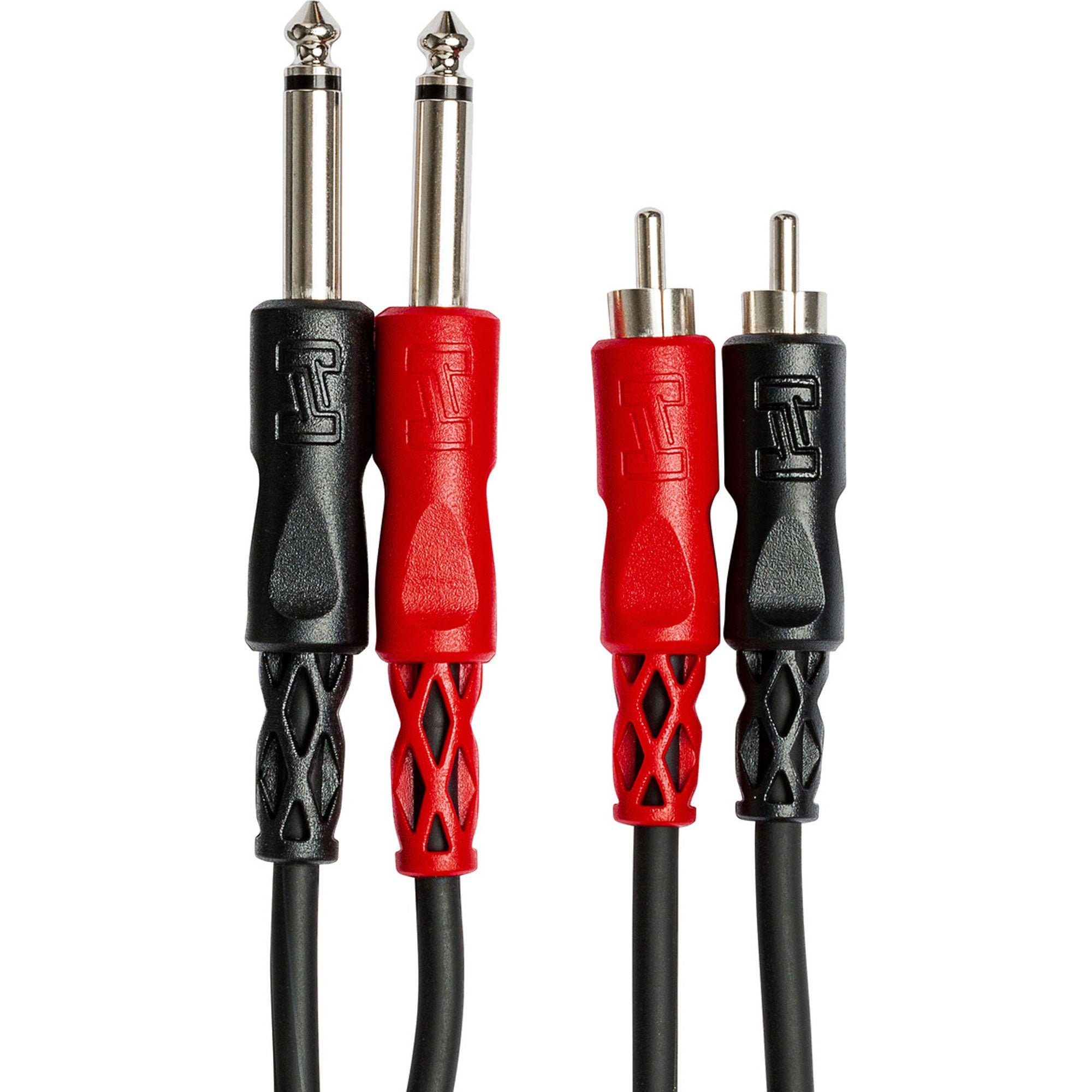 Hosa CPR-201 Dual 1/4" TS to Dual RCA Stereo Interconnect Cable (3.3')