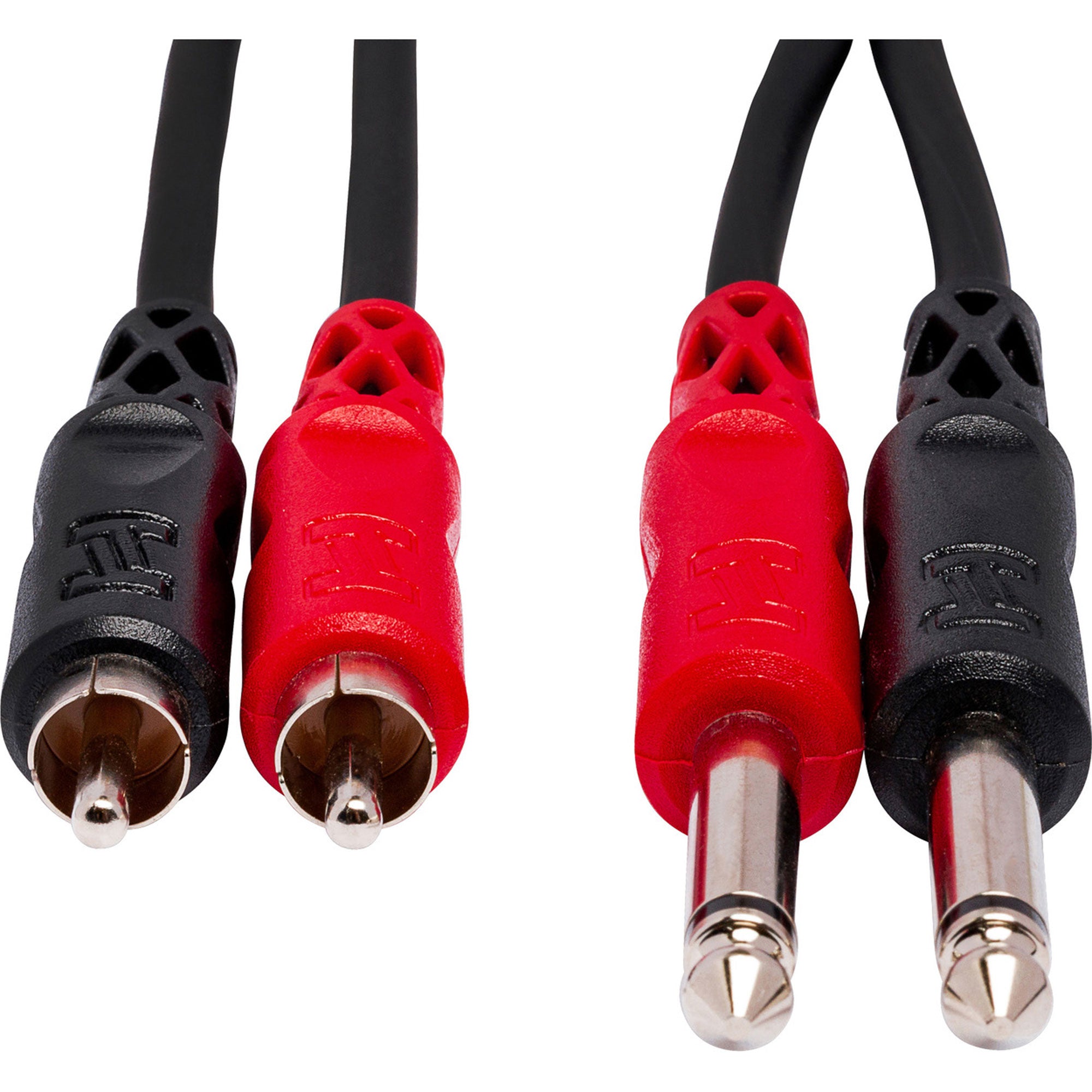 Hosa CPR-201 Dual 1/4" TS to Dual RCA Stereo Interconnect Cable (3.3')