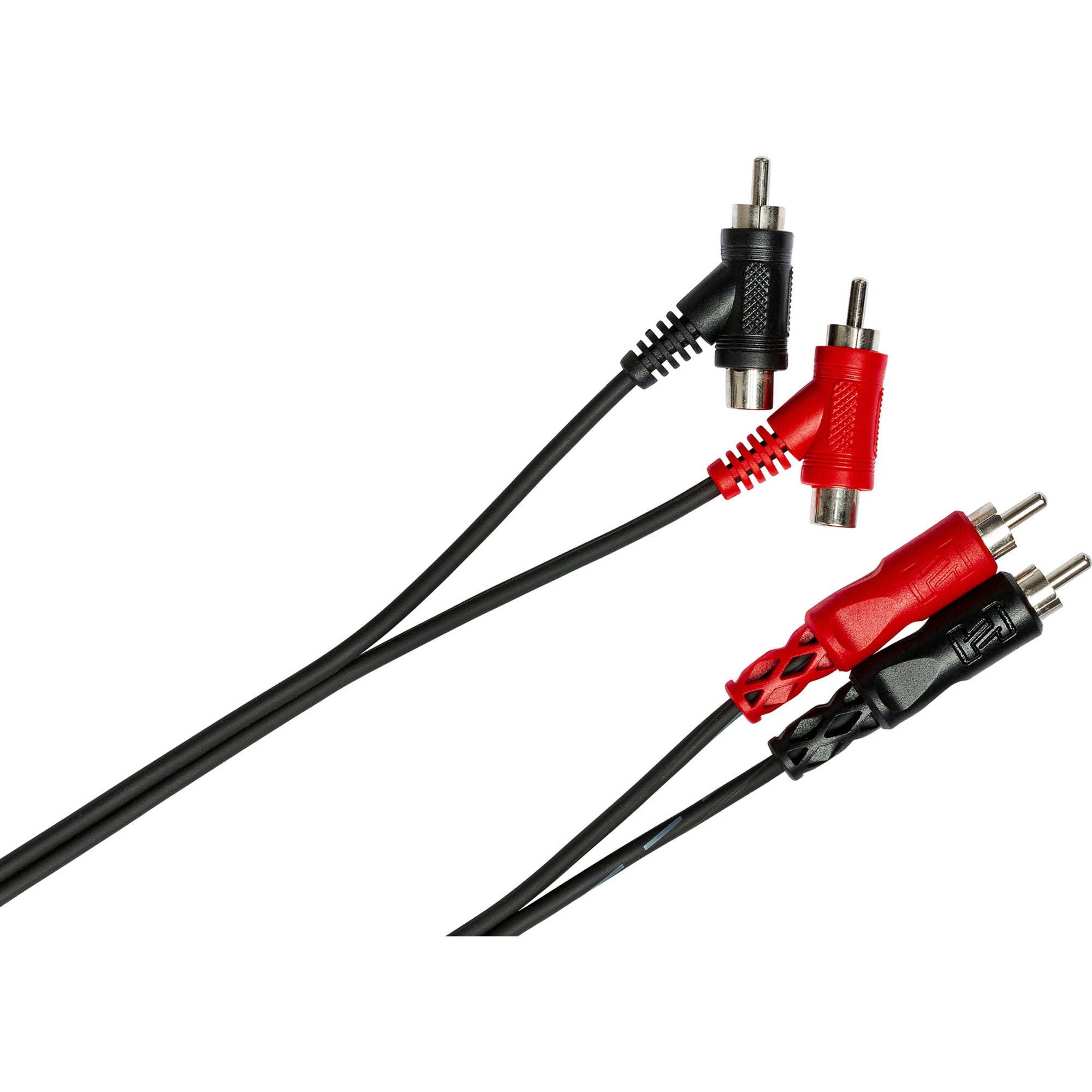 Hosa CRA-201PB Dual RCA to Dual Piggyback RCA Stereo Interconnect Cable (3.3')