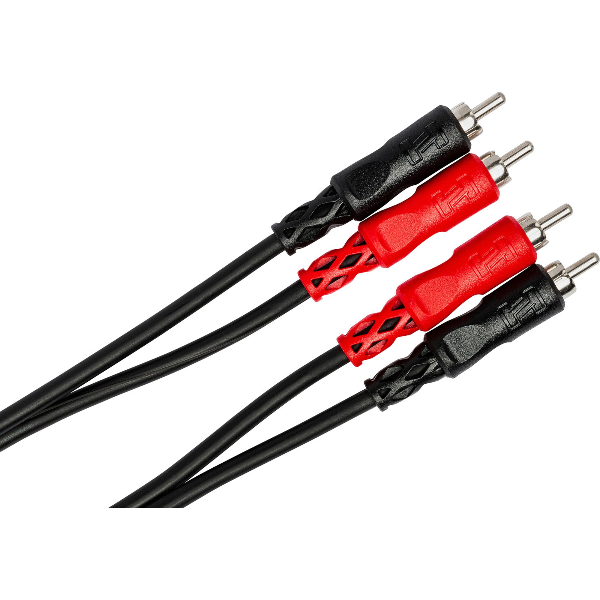 Hosa CRA-201 Dual RCA to Dual RCA Stereo Interconnect Cable with Nickel-Plated Plugs (3.3')