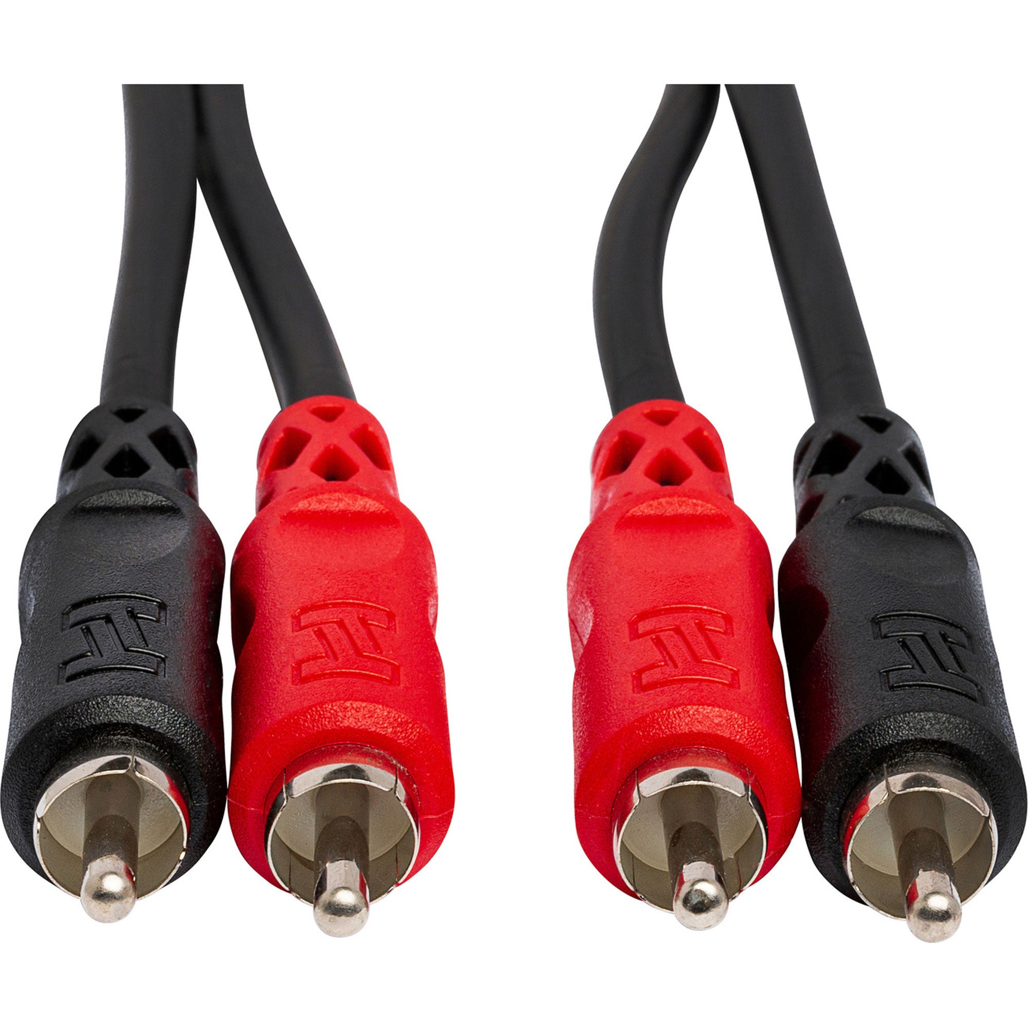 Hosa CRA-201 Dual RCA to Dual RCA Stereo Interconnect Cable with Nickel-Plated Plugs (3.3')