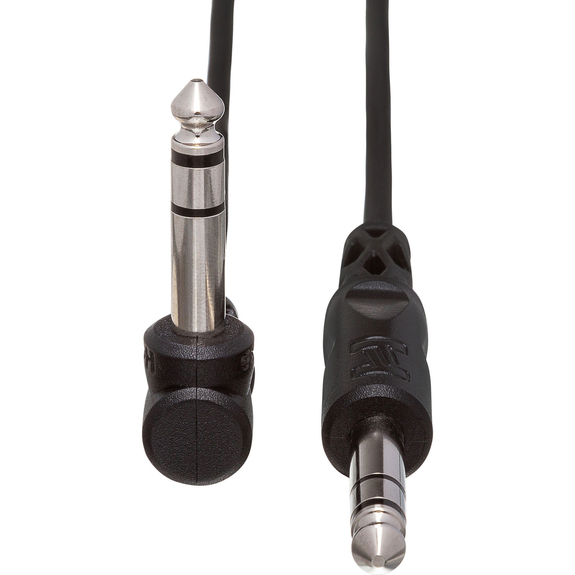 Hosa CSS-110R 1/4" TRS to Right-Angle 1/4" TRS Balanced Interconnect Cable (10')